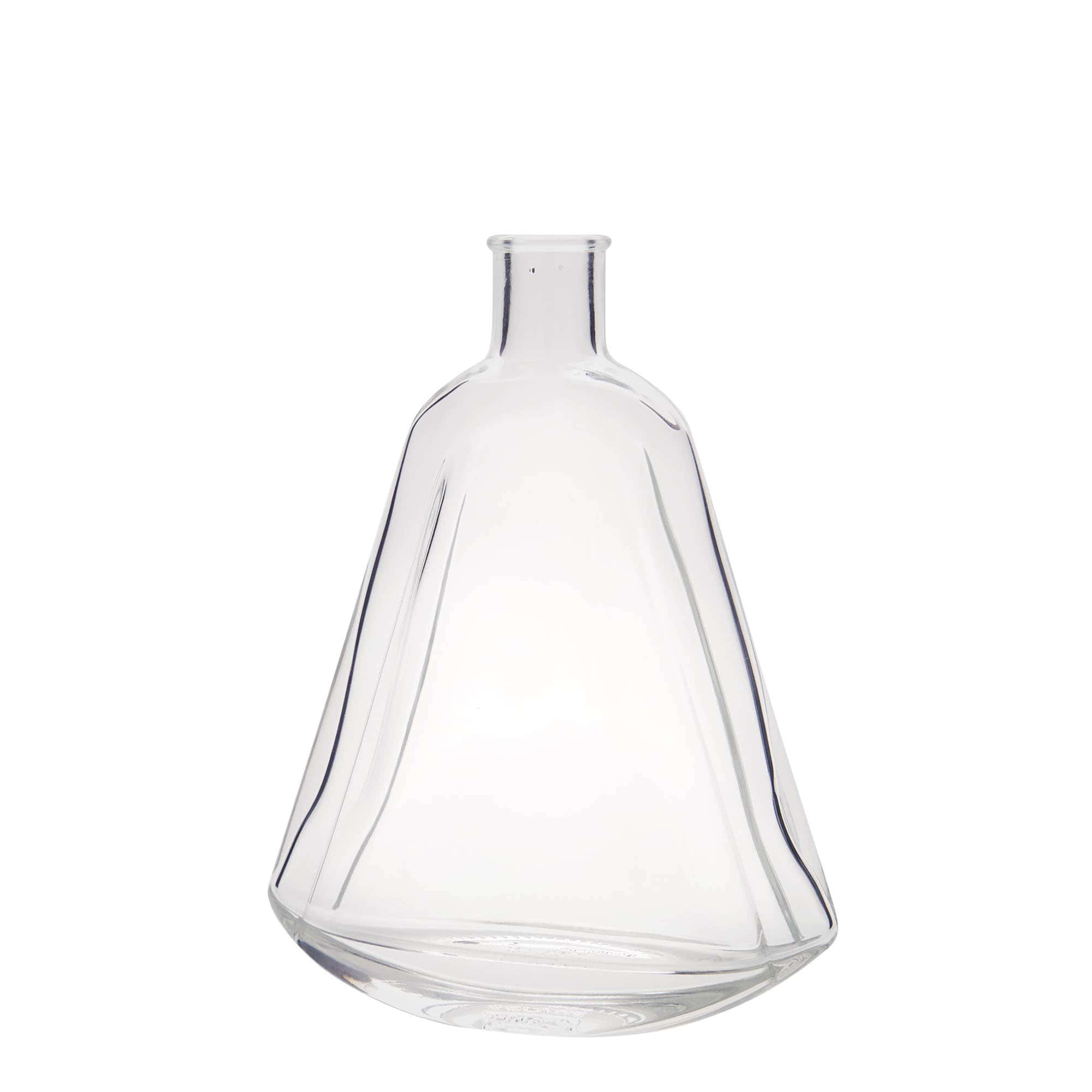 350 ml sklená fľaša „Maurizio“, oválna, hrdlo: korok