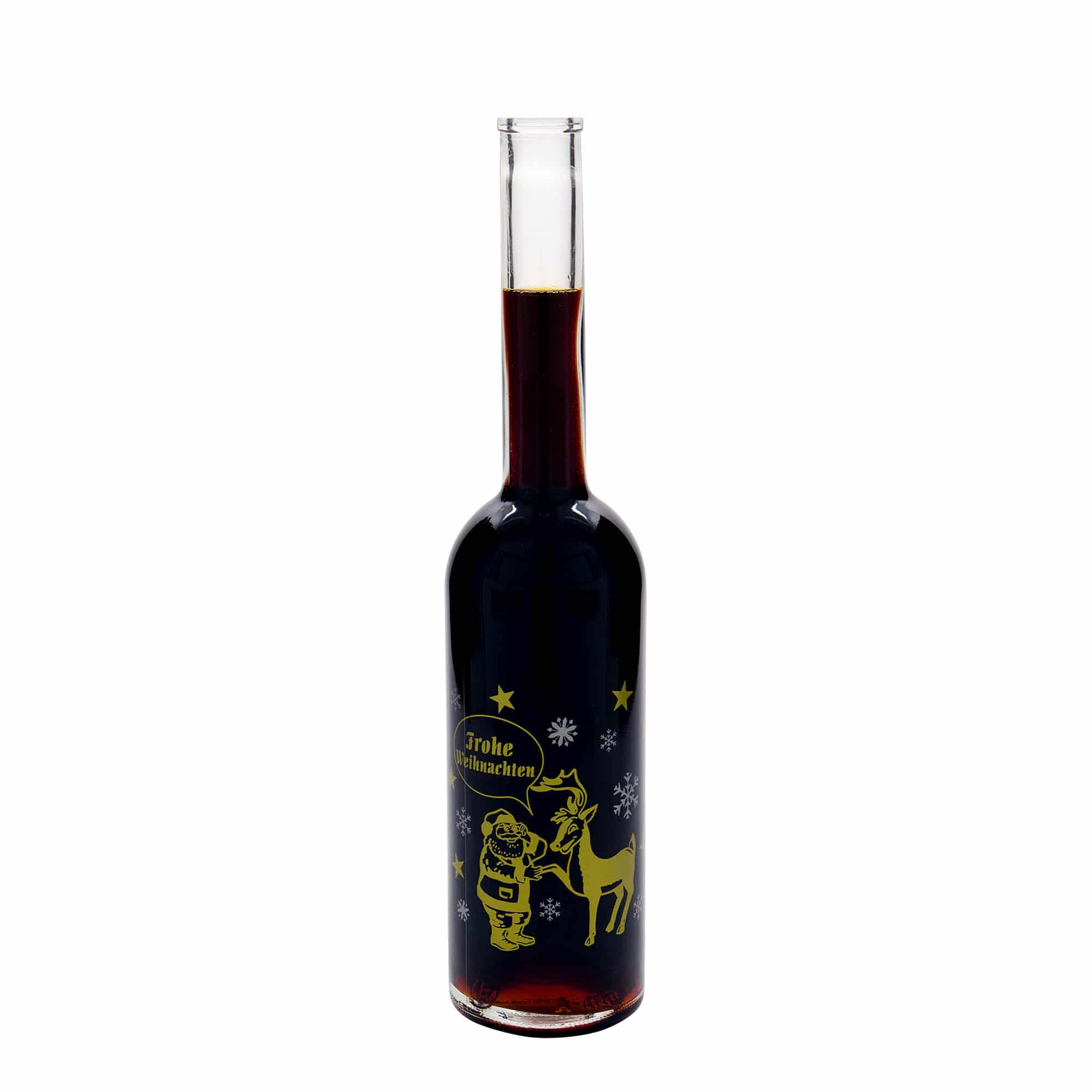 500 ml sklenená fľaša 'Opera', motív: Ohňostroj, hrdlo: korok