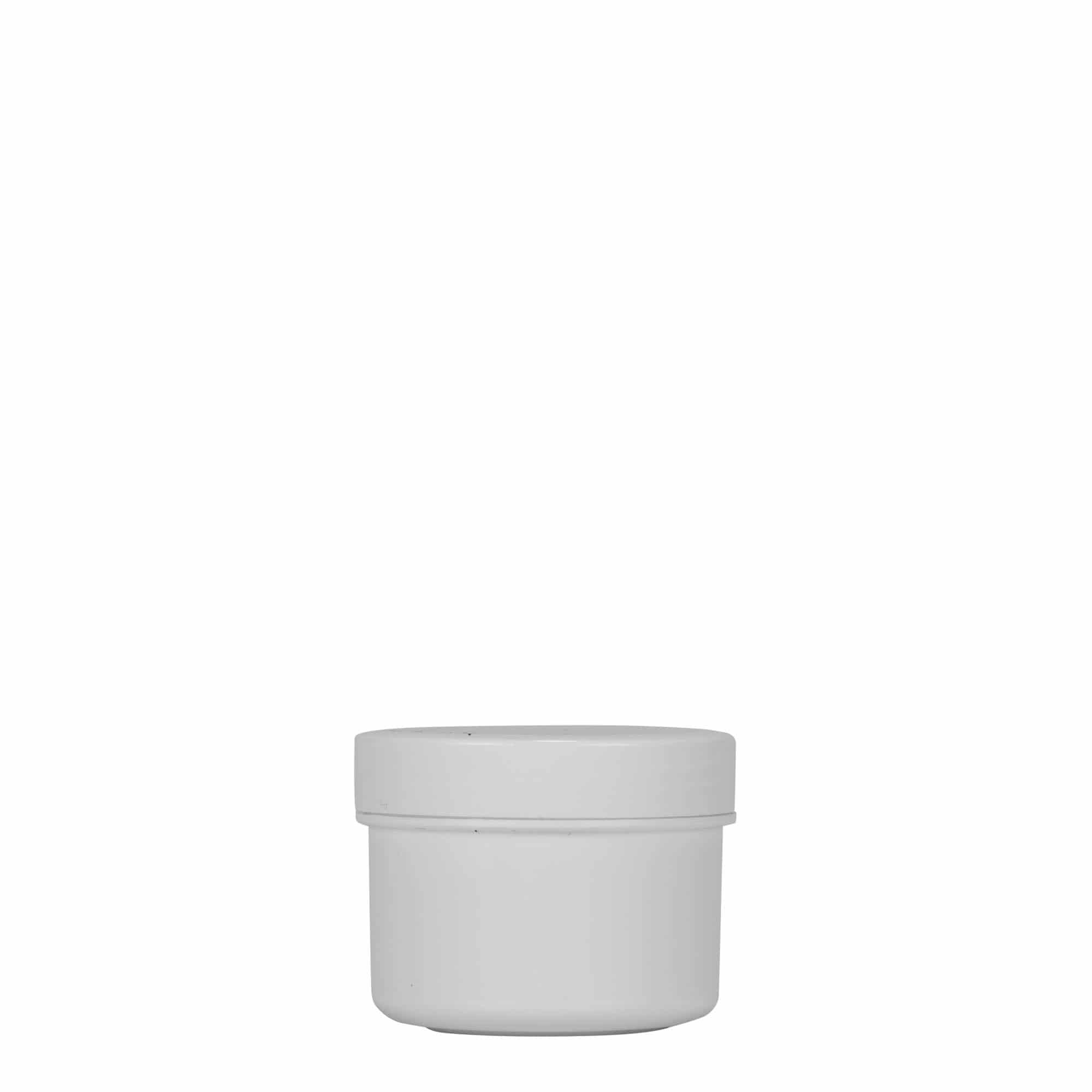 35 ml plastová dóza „White Line“, PP, biela farba, hrdlo: skrutkovací uzáver