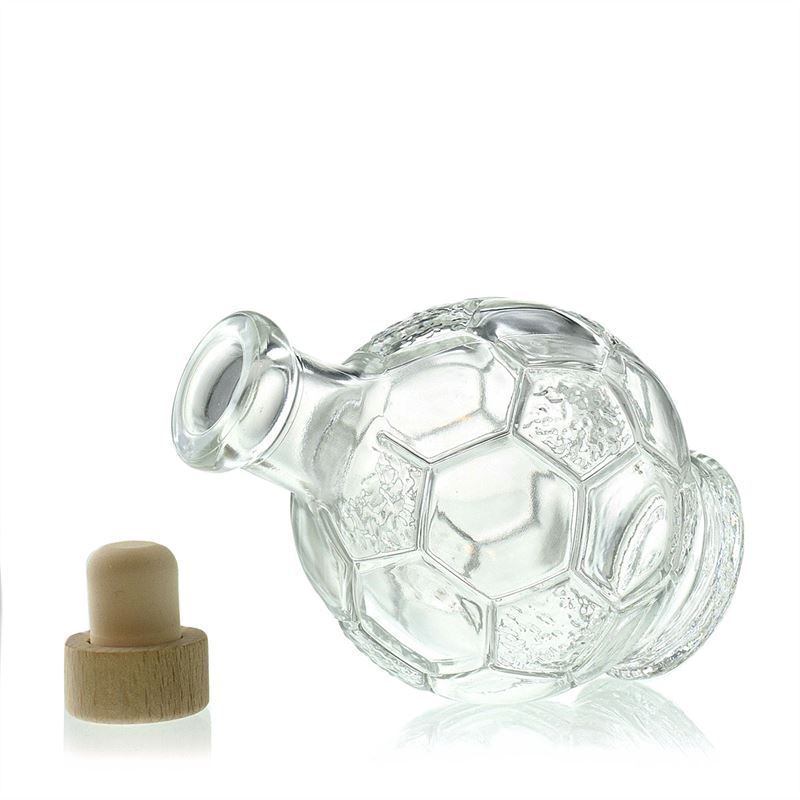 200 ml sklená fľaša „Futbal“, hrdlo: korok