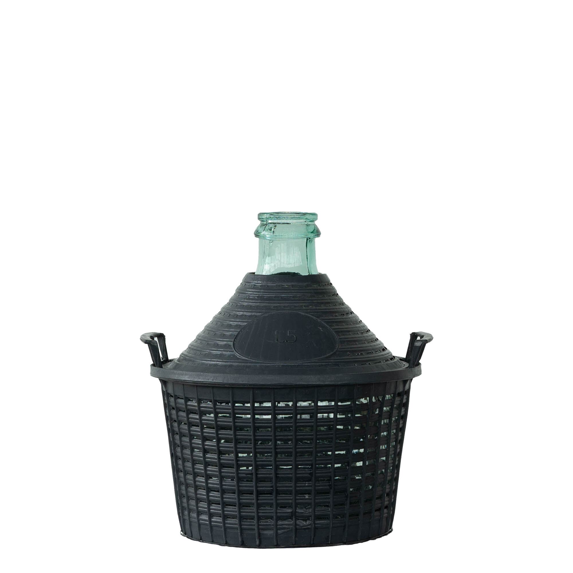 5 l balónová fľaša s úzkym hrdlom, sklo, otvor: nasadzovacie viečko