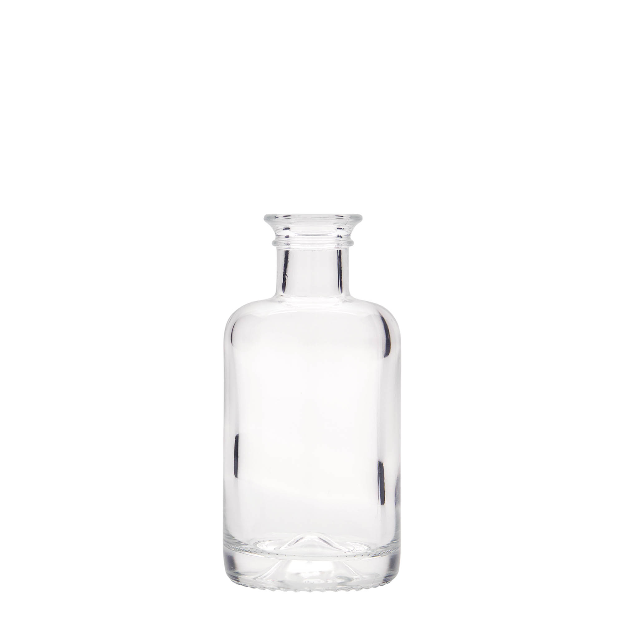 100 ml lekárnická sklenená fľaša, hrdlo: korok 100 ml lekárnická sklenená fľaša, hrdlo: korok
