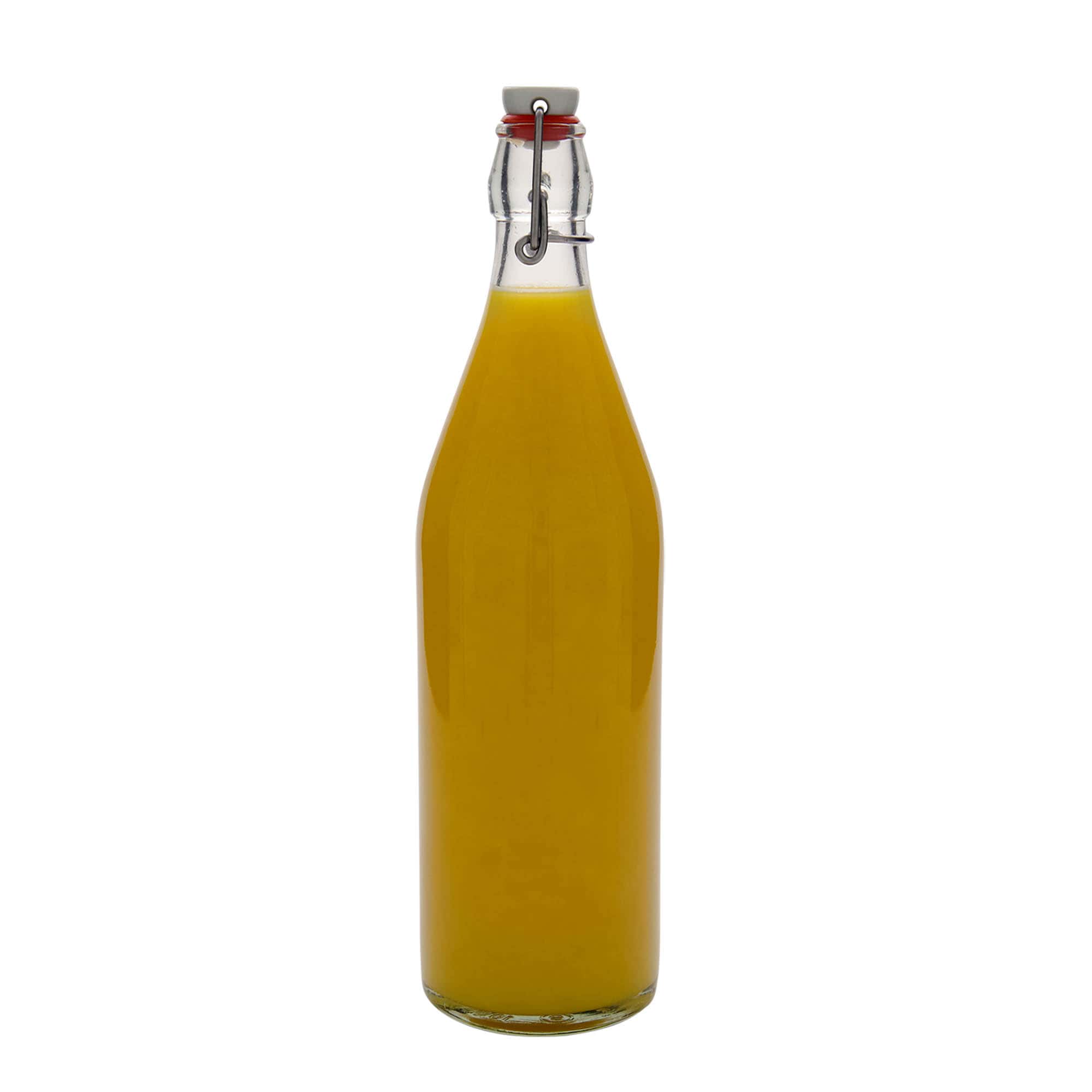 1 000 ml sklenená fľaša 'Giara', hrdlo: uzáver na pánt 1 000 ml sklenená fľaša 'Giara', hrdlo: uzáver na pánt