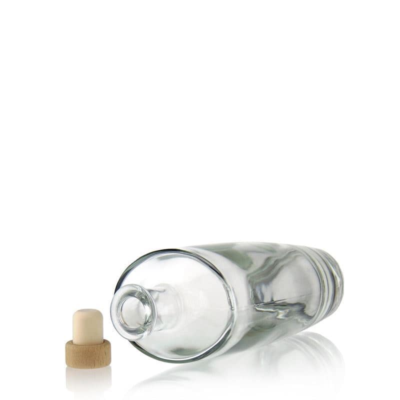 500 ml sklená fľaša „Vanessa“, oválna, hrdlo: korok