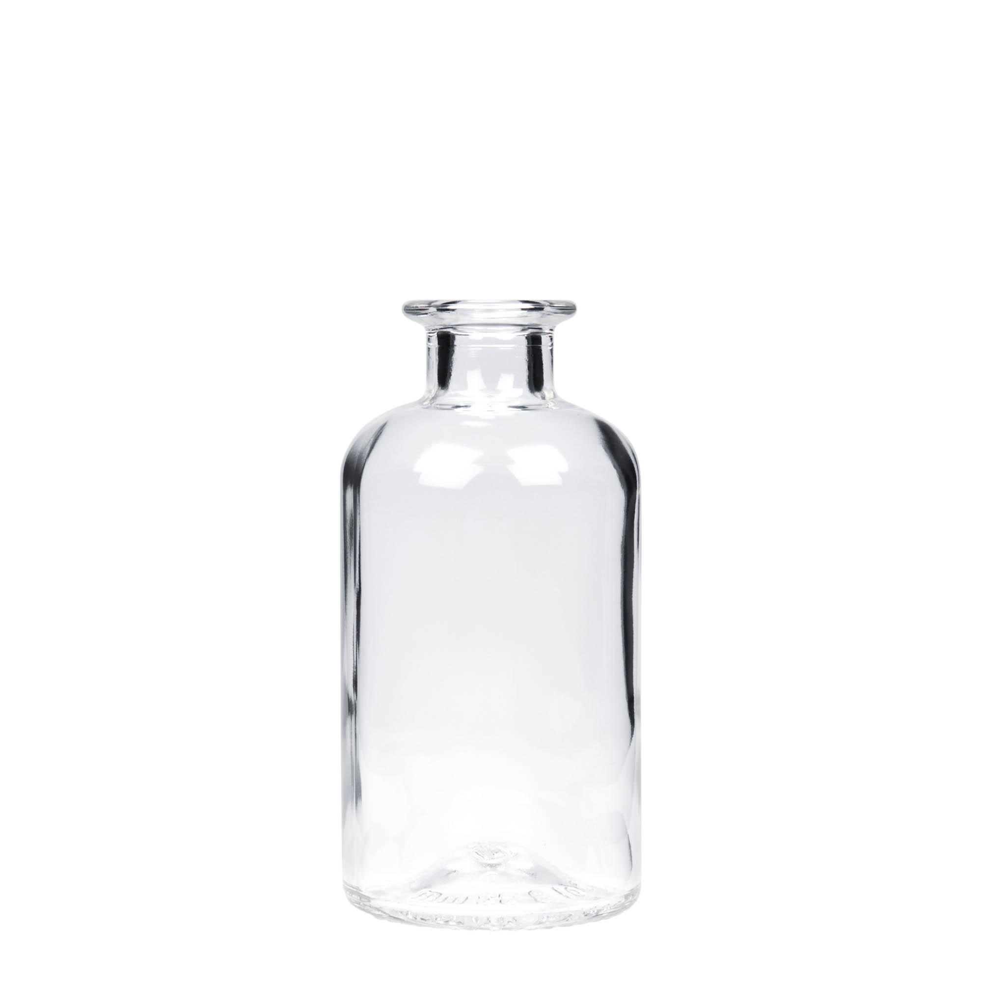 250 ml lekárnická sklenená fľaša, hrdlo: korkové
