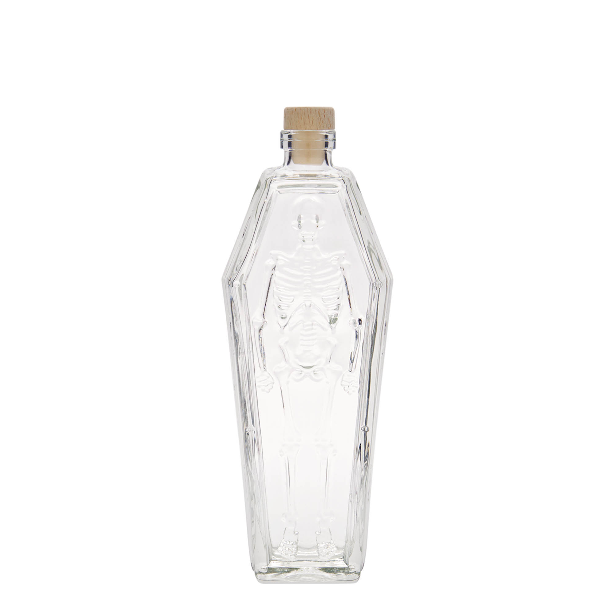 200 ml sklenená fľaša 'Rakva', hrdlo: korok