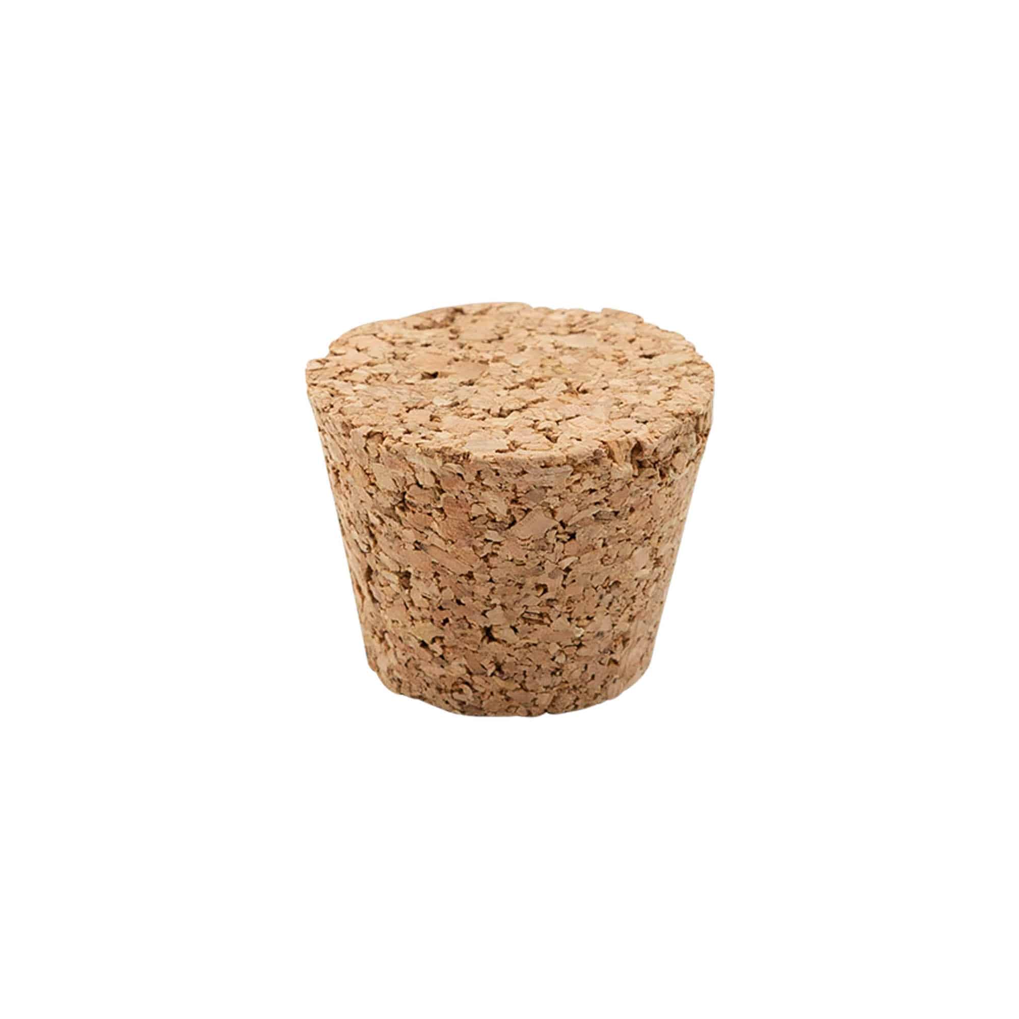 Špicaté zátky 25-35 x 27, lisovaný korok, béžová farba, pre hrdlo: korok Špicaté zátky 25-35 x 27, lisovaný korok, béžová farba, pre hrdlo: korok