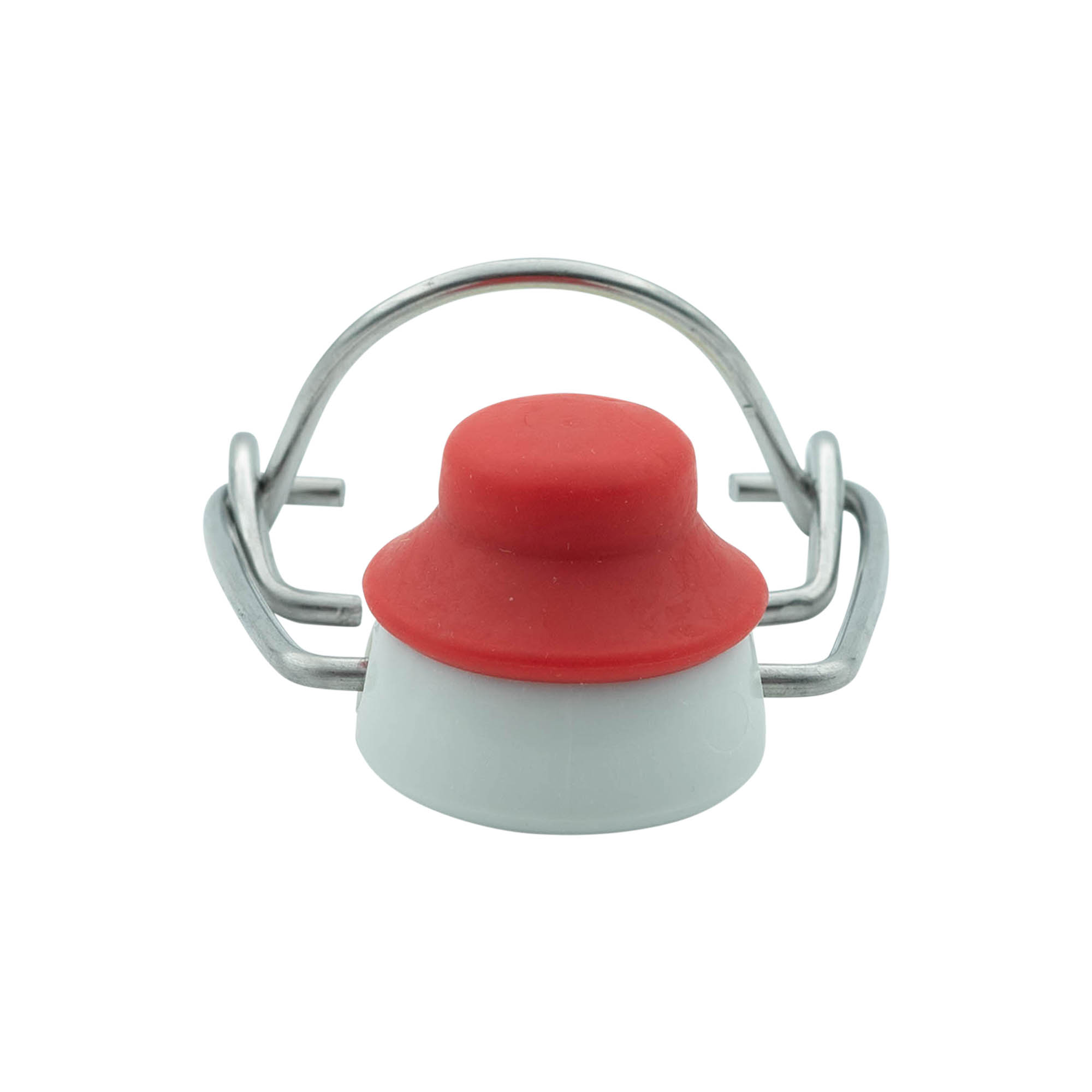 Závesný uzáver špeciálnej veľkosti, plast, červeno-biely Závesný uzáver špeciálnej veľkosti, plast, červeno-biely