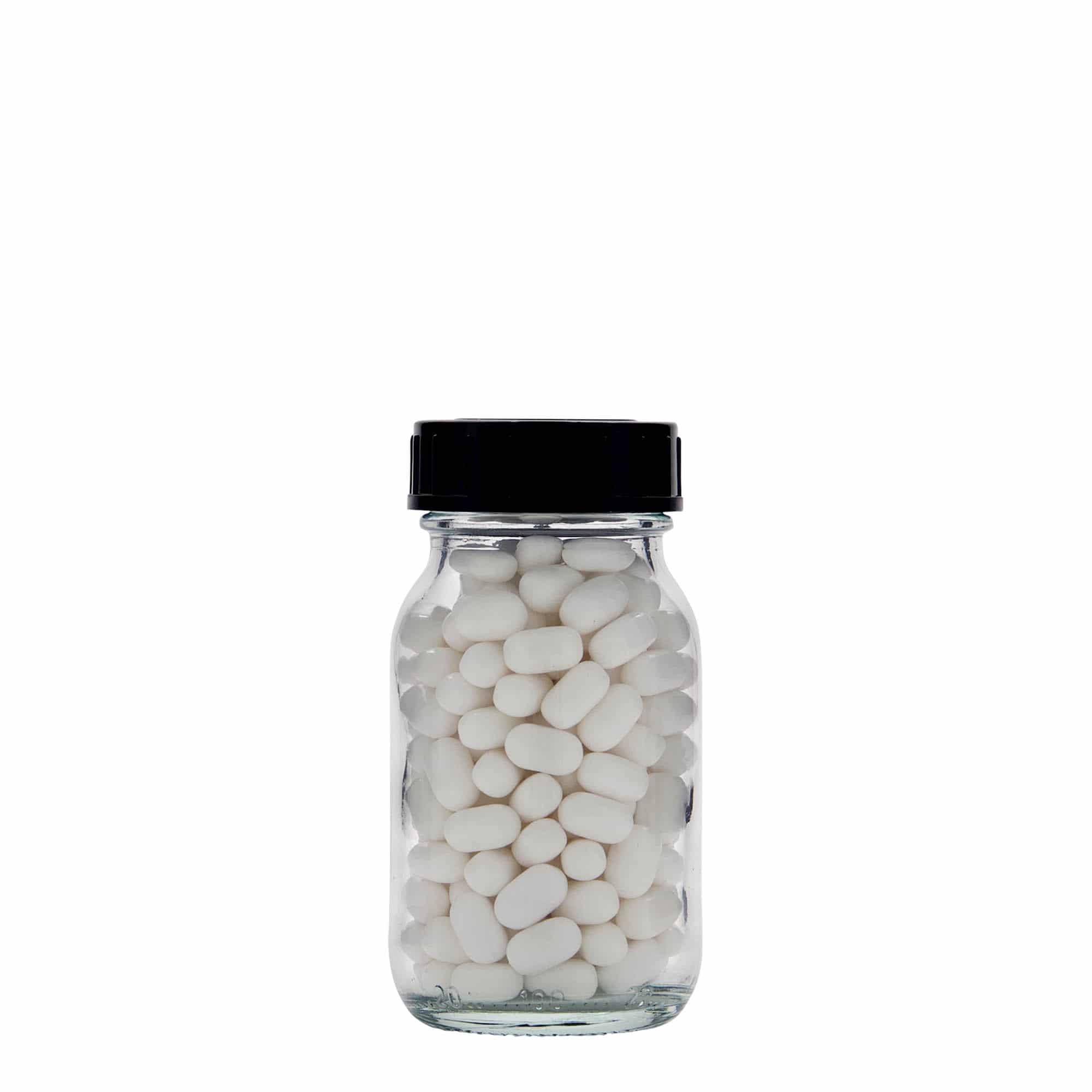 100 ml širokouhlová fľaša, hrdlo: DIN 40