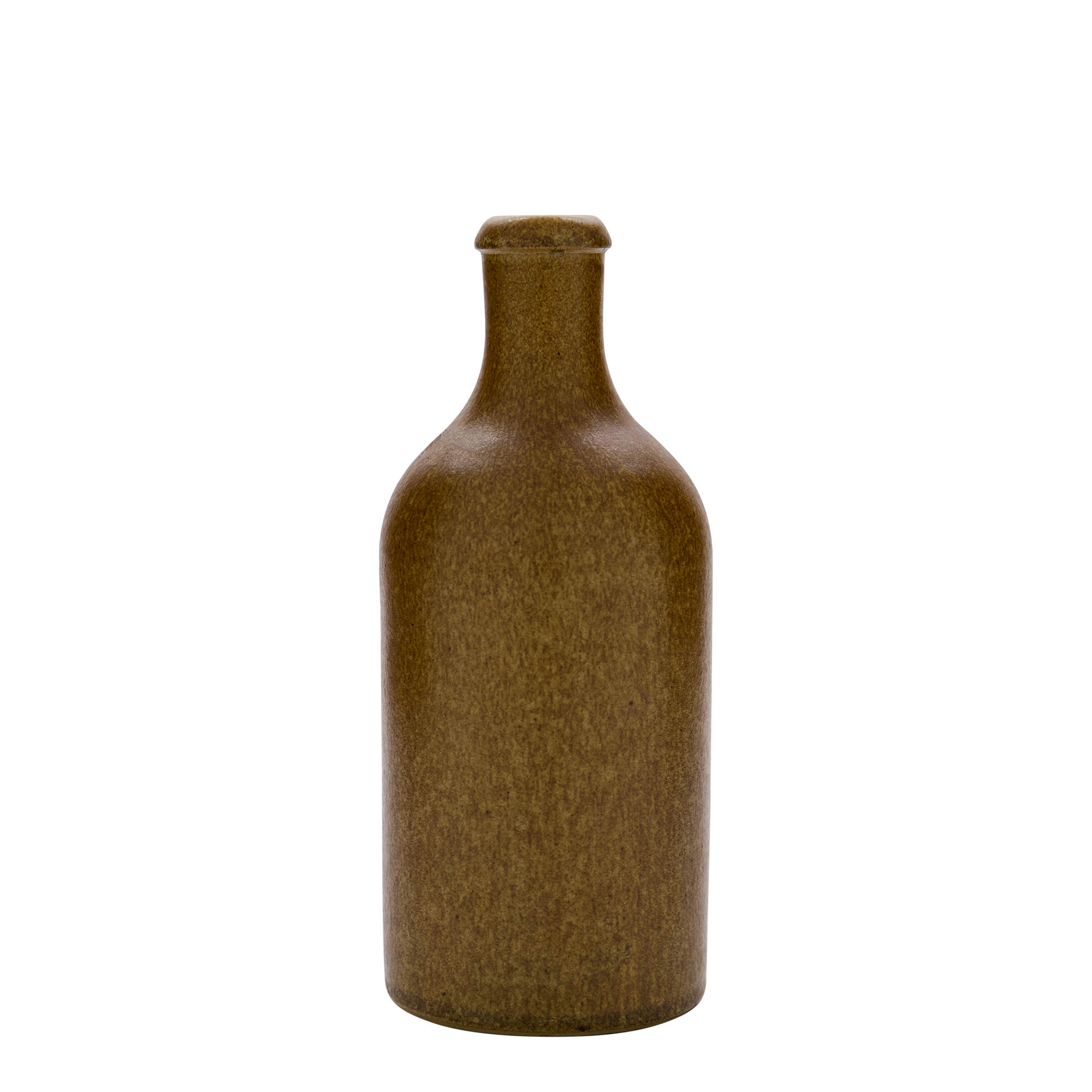 500 ml hlinený džbán, kamenina, hnedo-kryštalický, hrdlo: korok