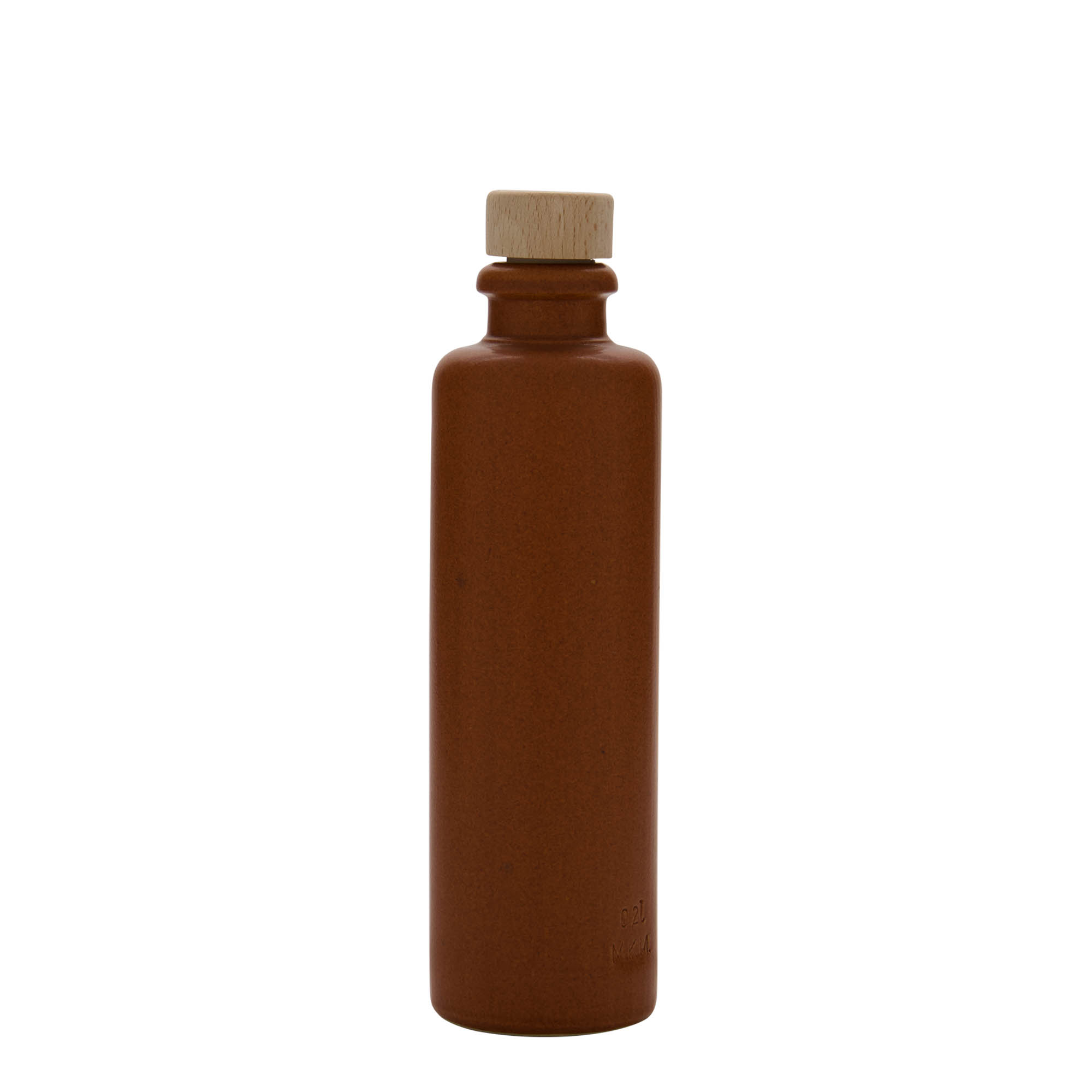 200 ml hlinený džbán, kamenina, červeno-hnedý, hrdlo: korok
