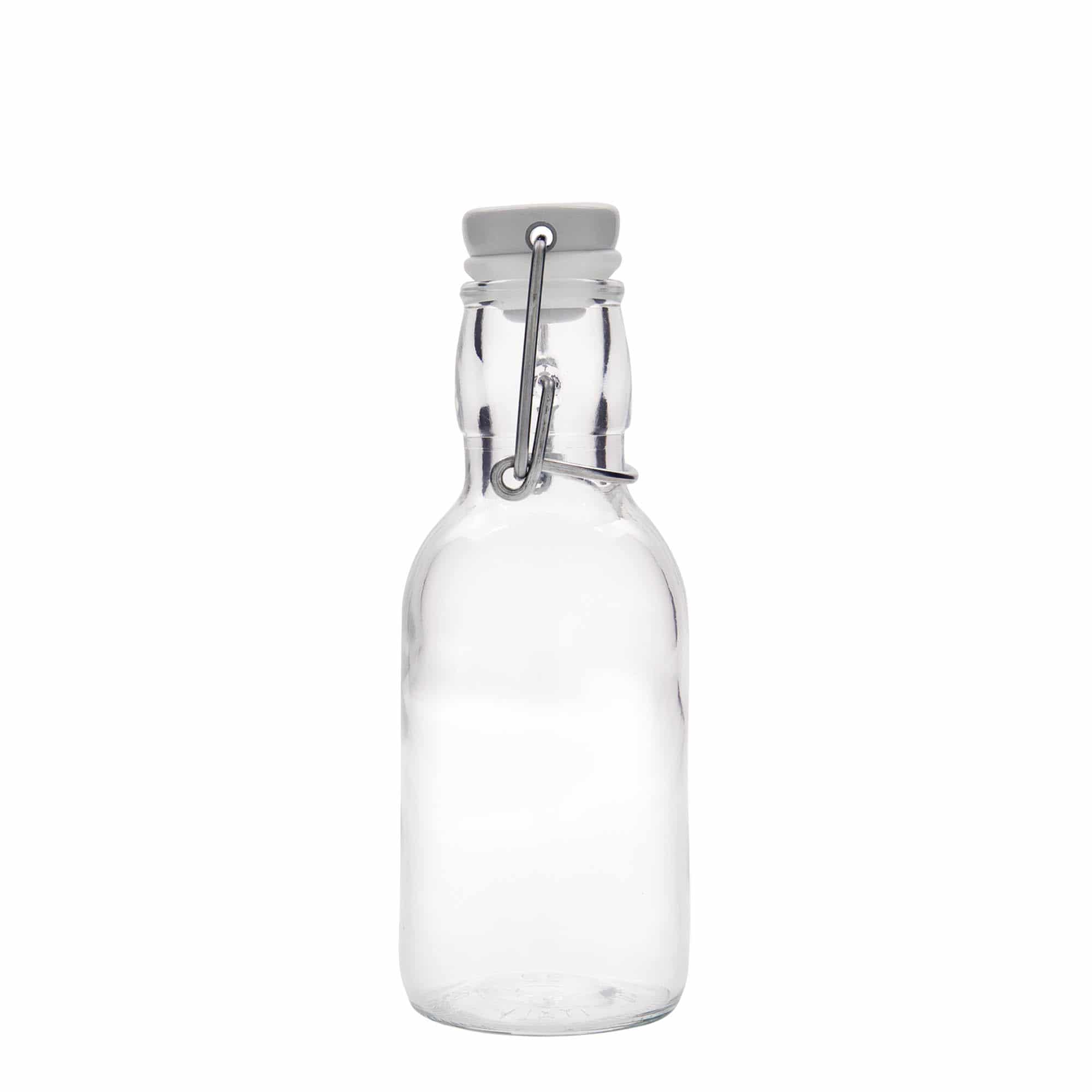 250 ml sklená fľaša „Emilia“, hrdlo: strmeňový uzáver