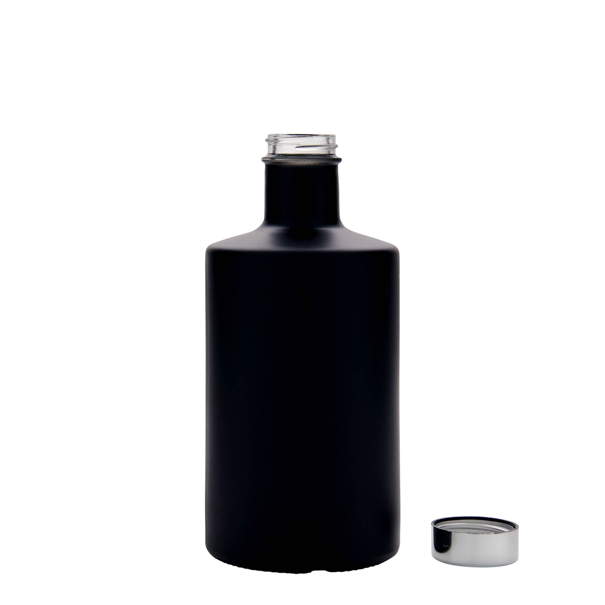 500 ml sklenená fľaša 'Caroline', čierna, hrdlo: GPI 33 500 ml sklenená fľaša 'Caroline', čierna, hrdlo: GPI 33