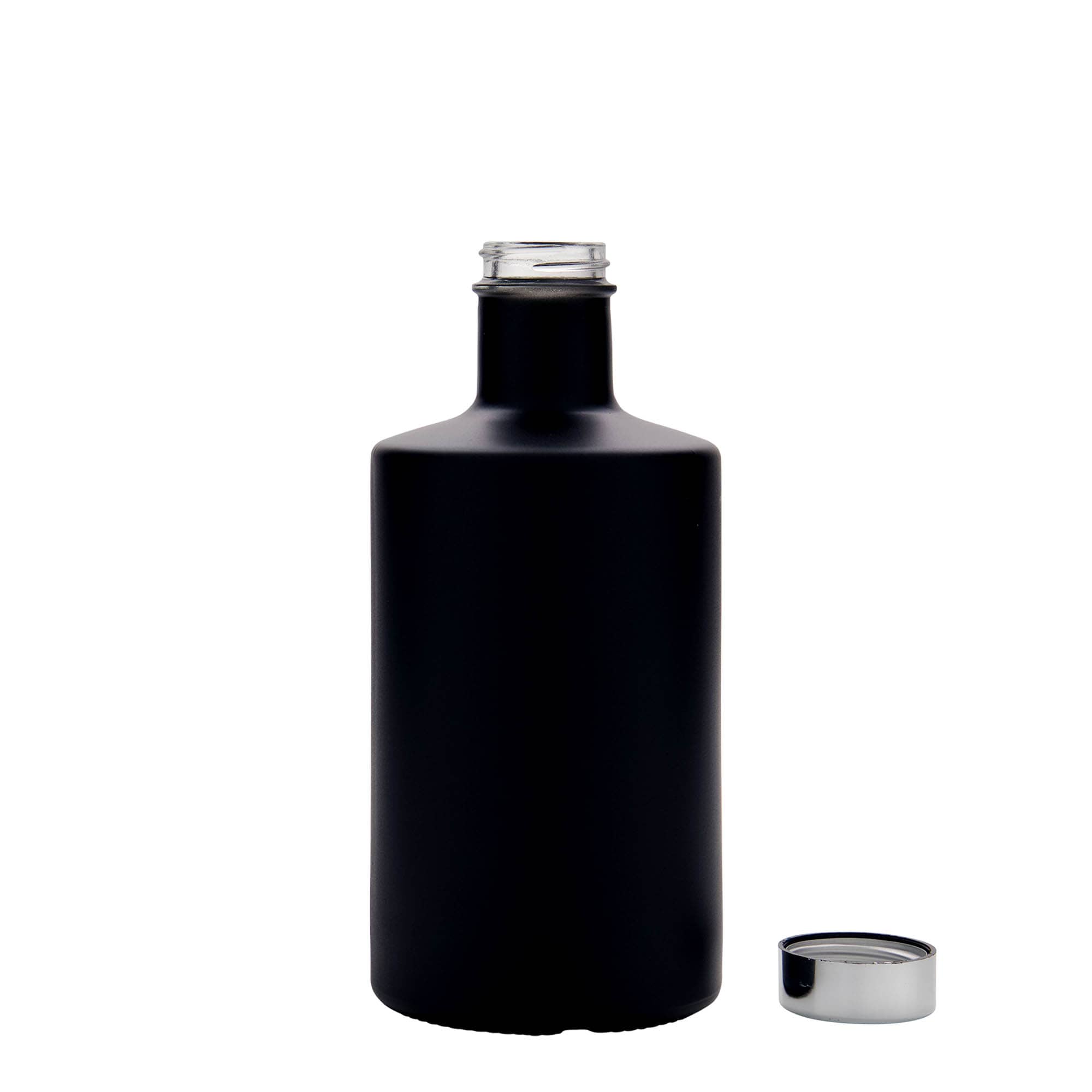 500 ml sklenená fľaša 'Caroline', čierna, hrdlo: GPI 33 500 ml sklenená fľaša 'Caroline', čierna, hrdlo: GPI 33