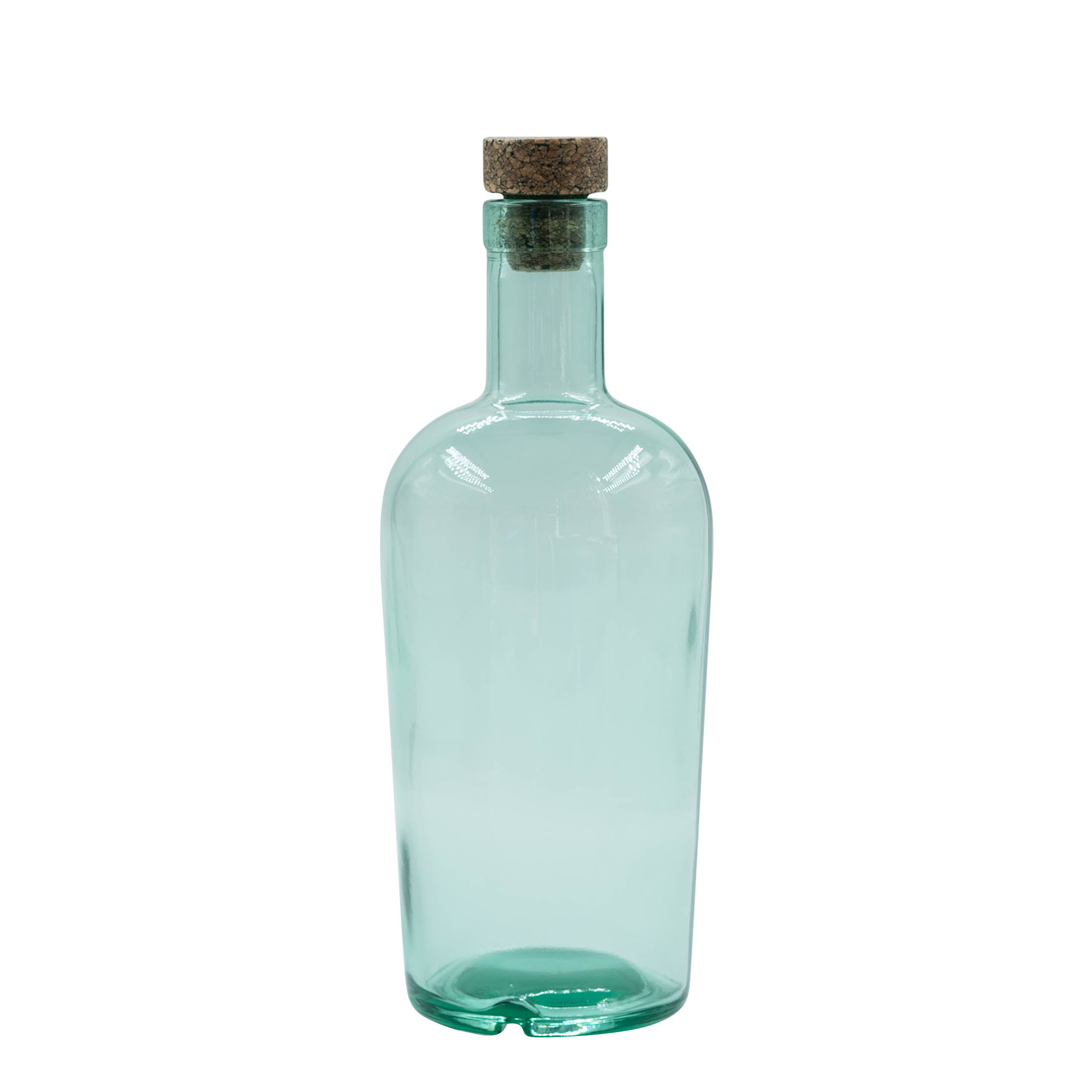 700 ml sklenená fľaša 'Teo Light', hrdlo: korkové