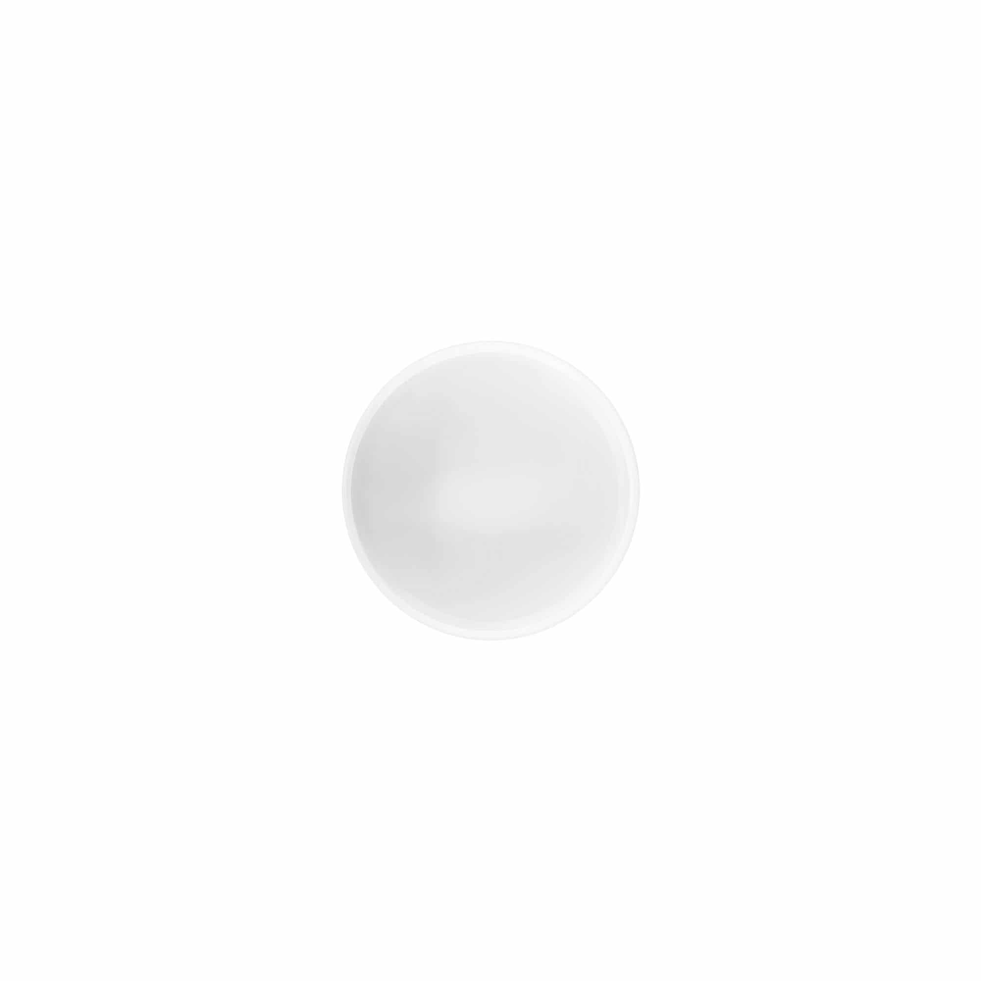 Skrutkovací uzáver „White Line“ 35 ml, PP plast, biela farba