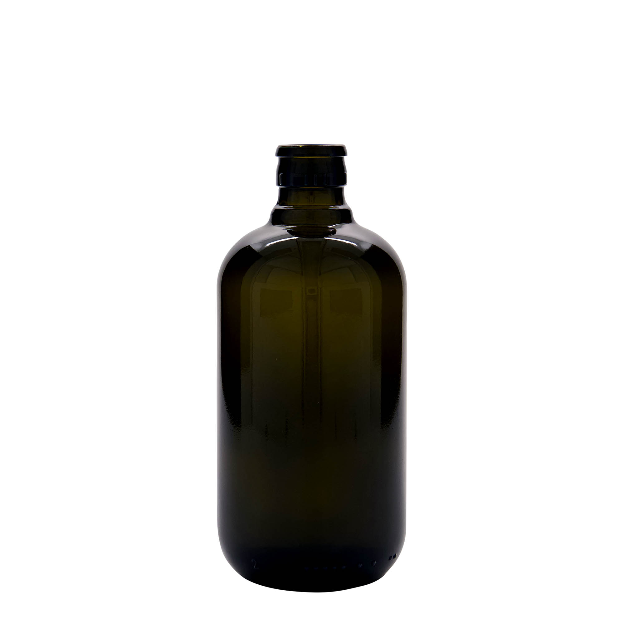 500 ml fľaša na ocot/olej 'Biolio', antikzelené sklo, hrdlo: DOP 500 ml fľaša na ocot/olej 'Biolio', antikzelené sklo, hrdlo: DOP