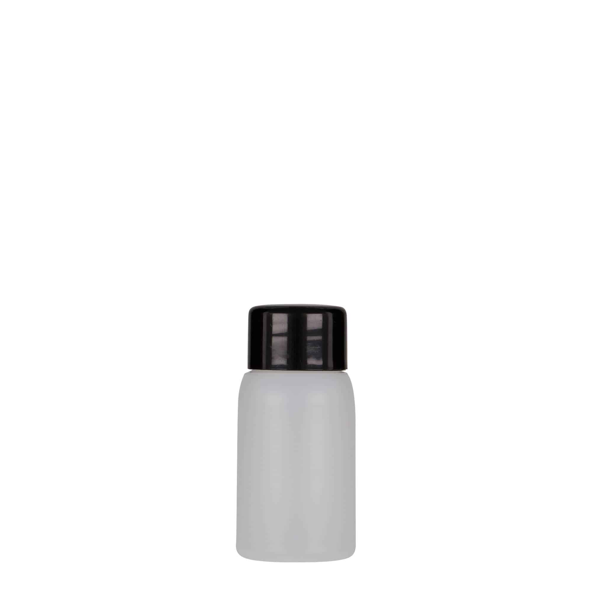 30 ml plastová fľaša „Tuffy“, HDPE, prírodná farba, hrdlo: GPI 24/410
