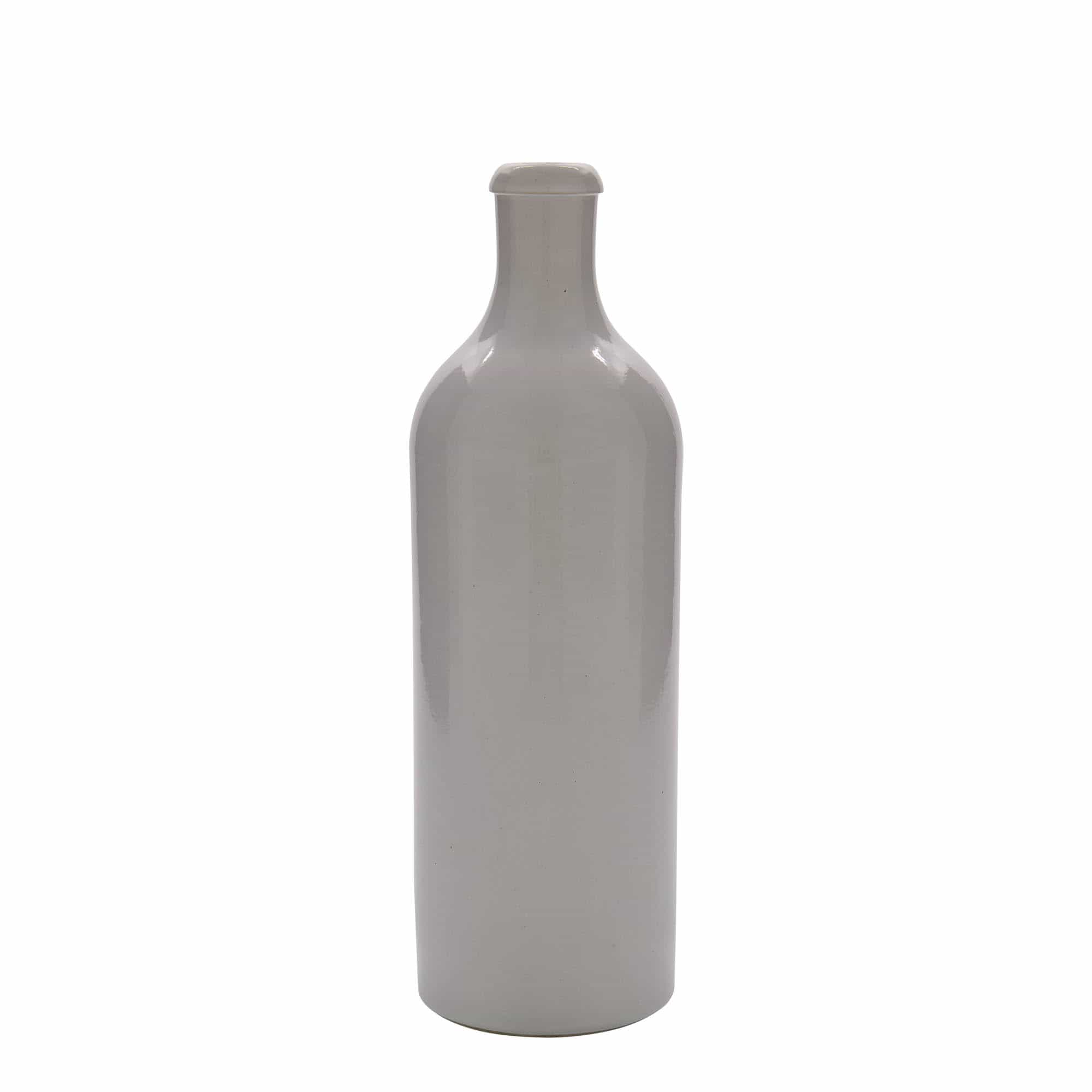 700 ml hlinený krčah, kamenina, biela farba, hrdlo: korok 700 ml hlinený krčah, kamenina, biela farba, hrdlo: korok