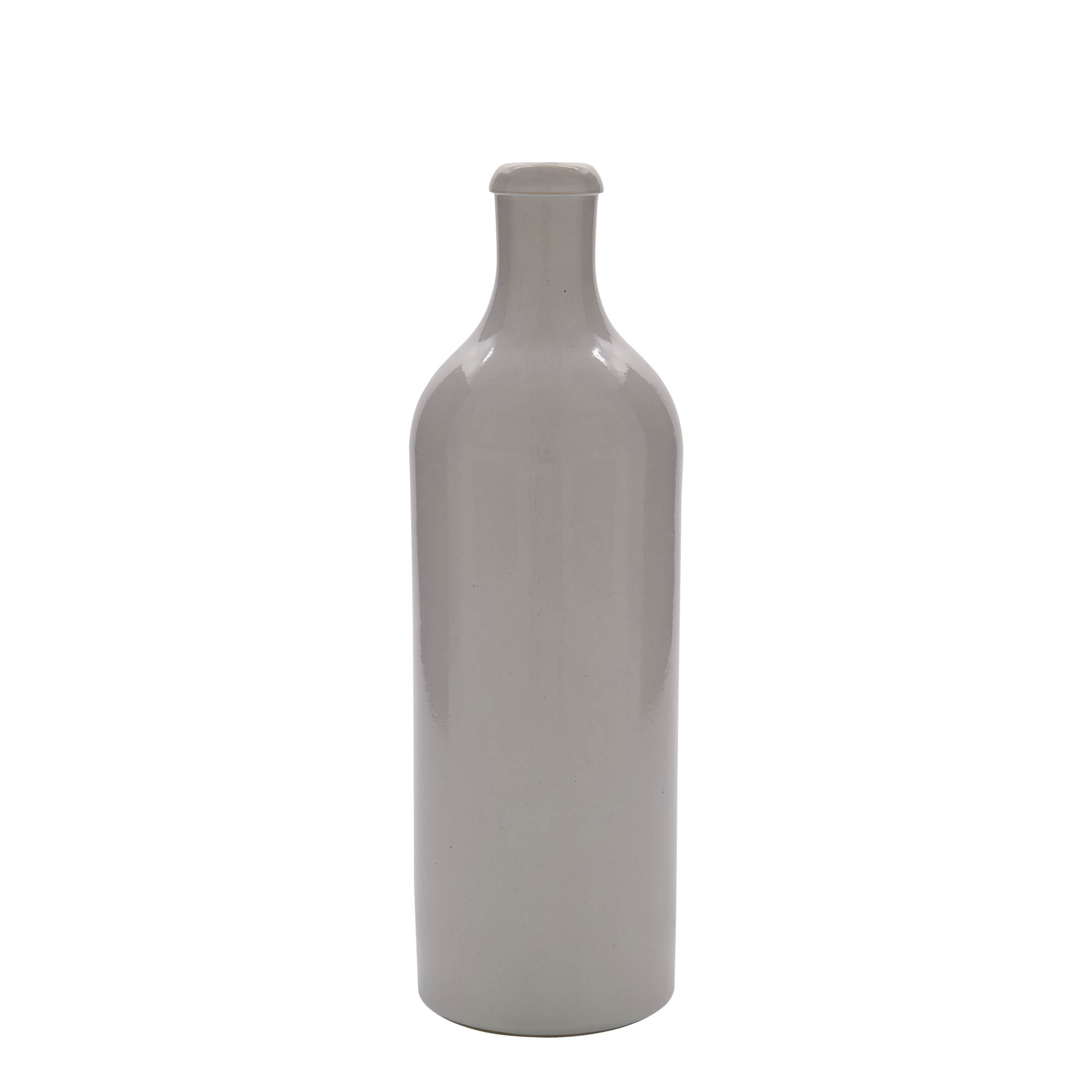 750 ml hlinený džbán, kamenina, biely, hrdlo: korok