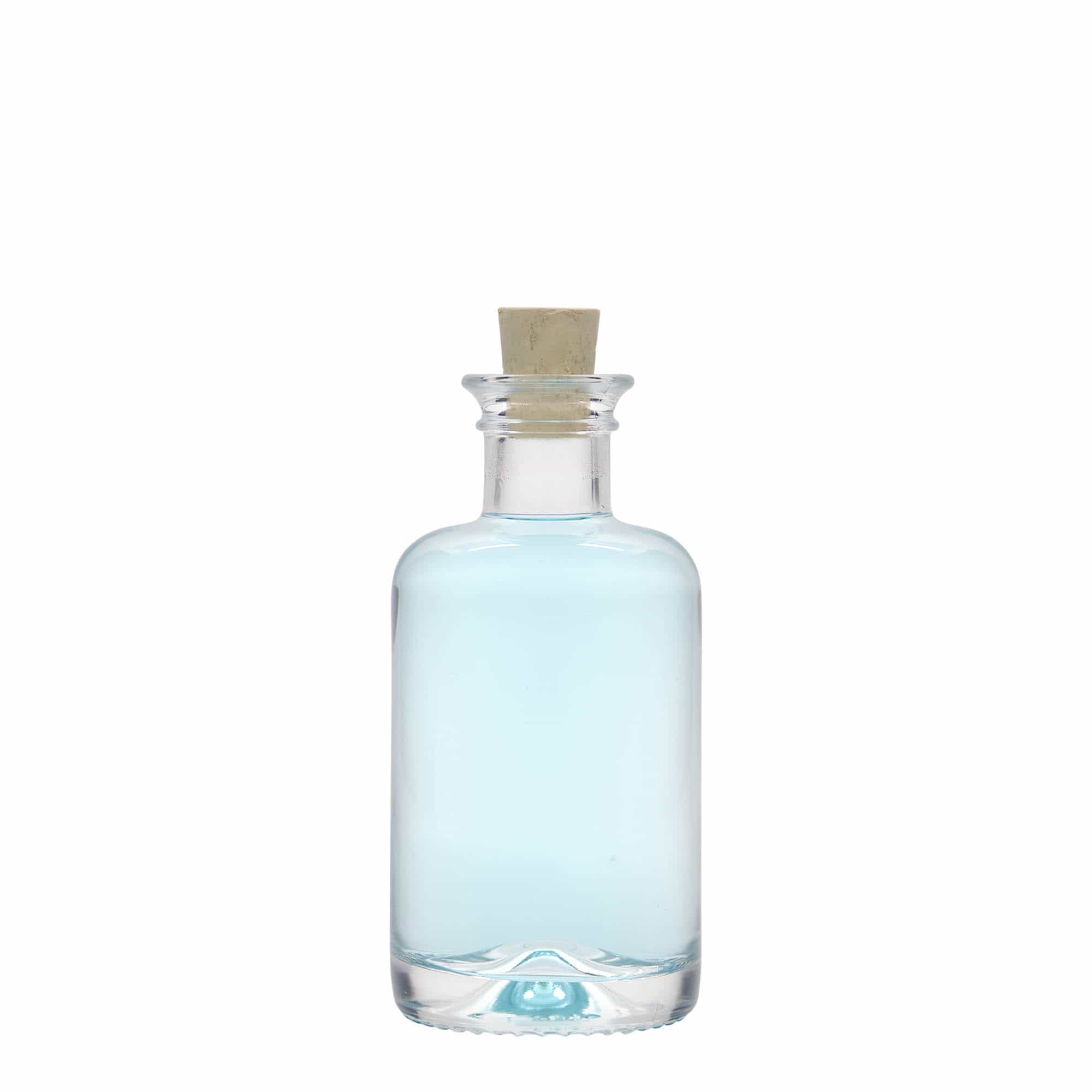 100 ml lekárnická sklenená fľaša, hrdlo: korok