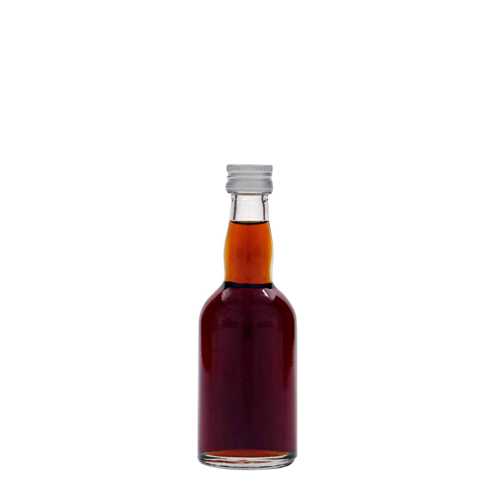 50 ml sklená fľaša „Proba“, hrdlo: PP 18