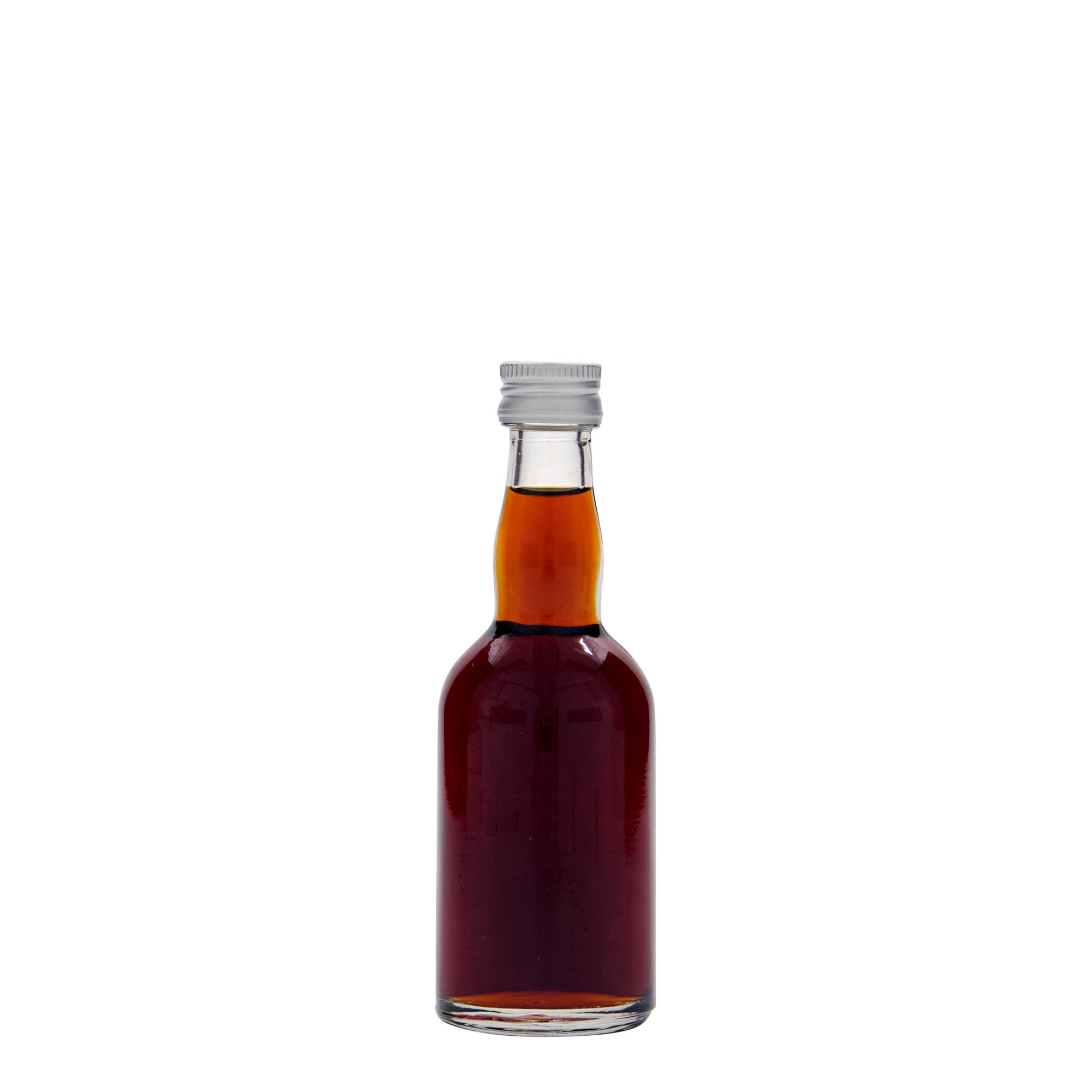 50 ml sklenená fľaša 'Proba', hrdlo: PP 18 50 ml sklenená fľaša 'Proba', hrdlo: PP 18