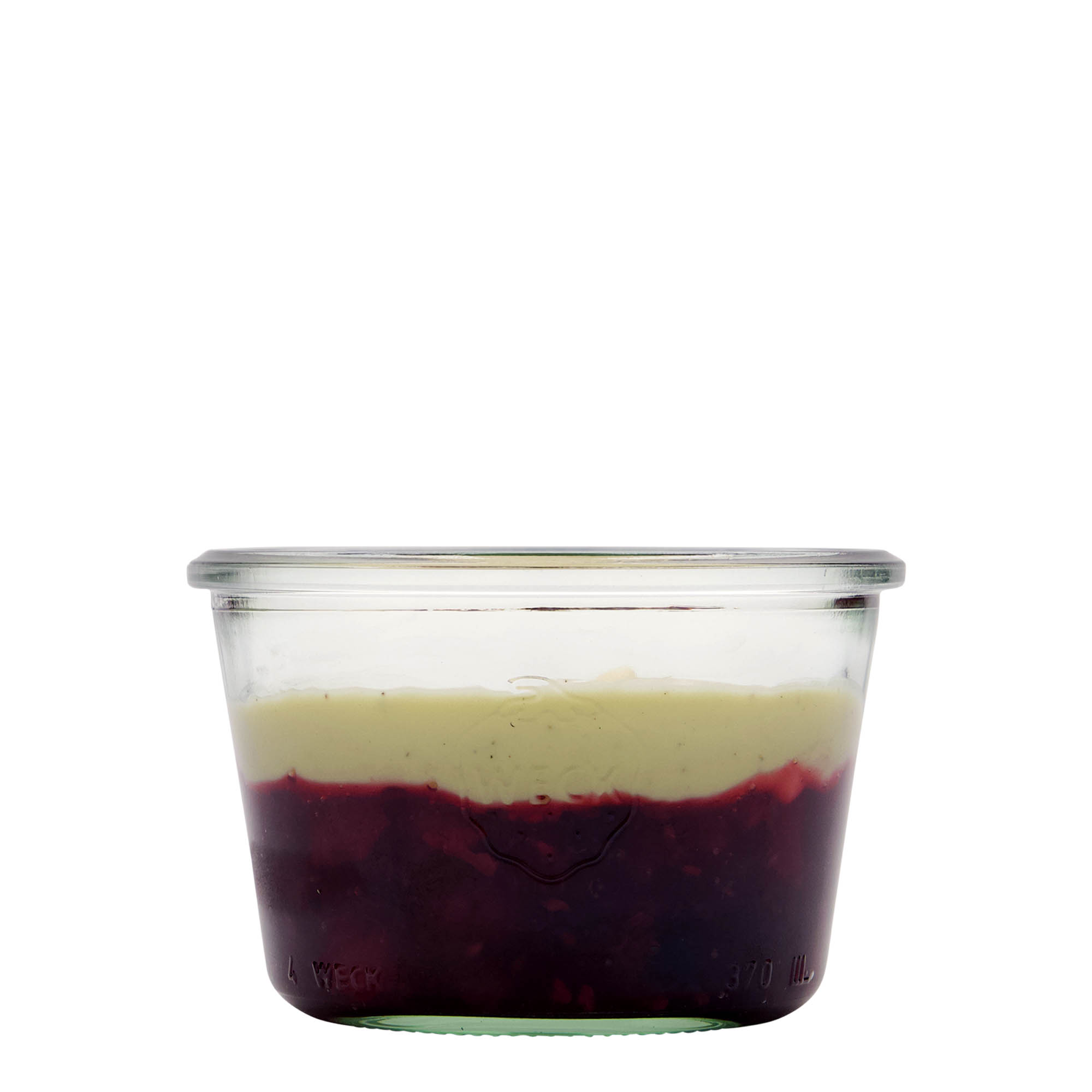 370 ml WECK-záhradné poháre, hrdlo: okrúhly okraj