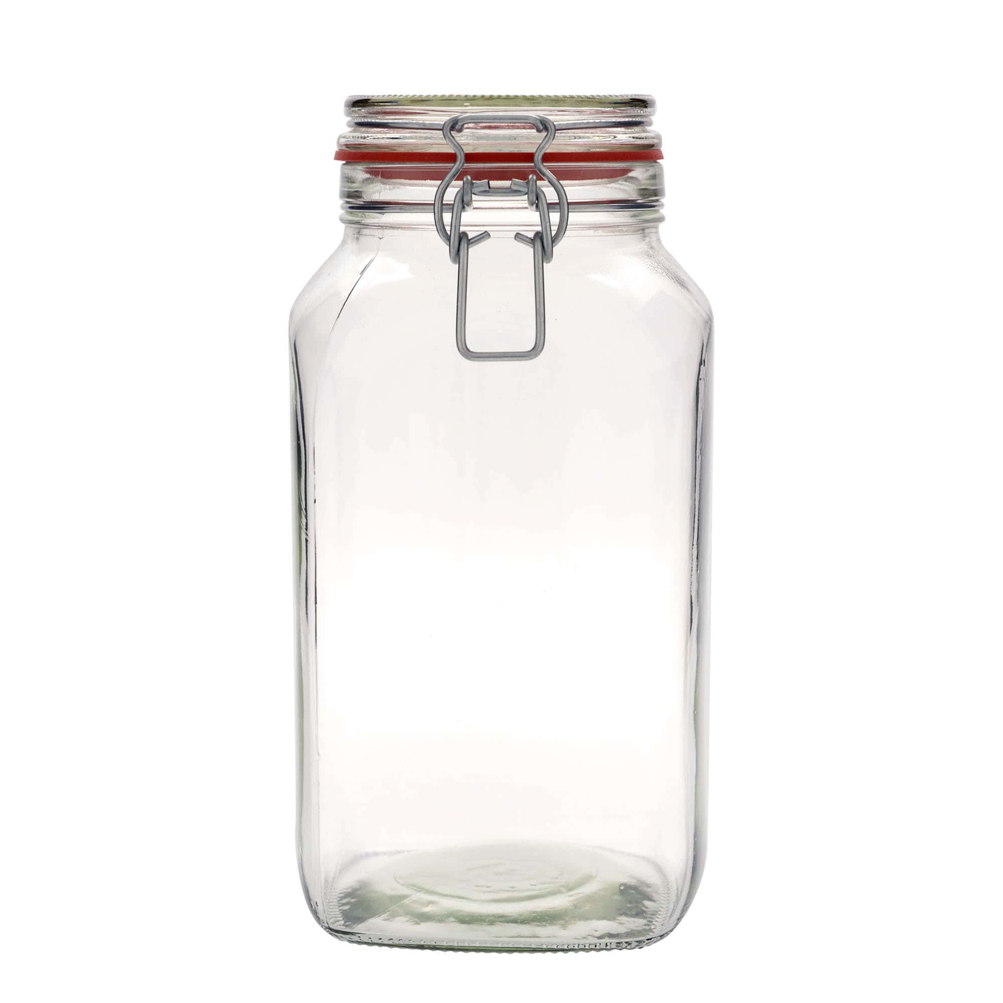 2 590 ml pohár so strmeňovým uzáverom, štvorcový, hrdlo: strmeňový uzáver
