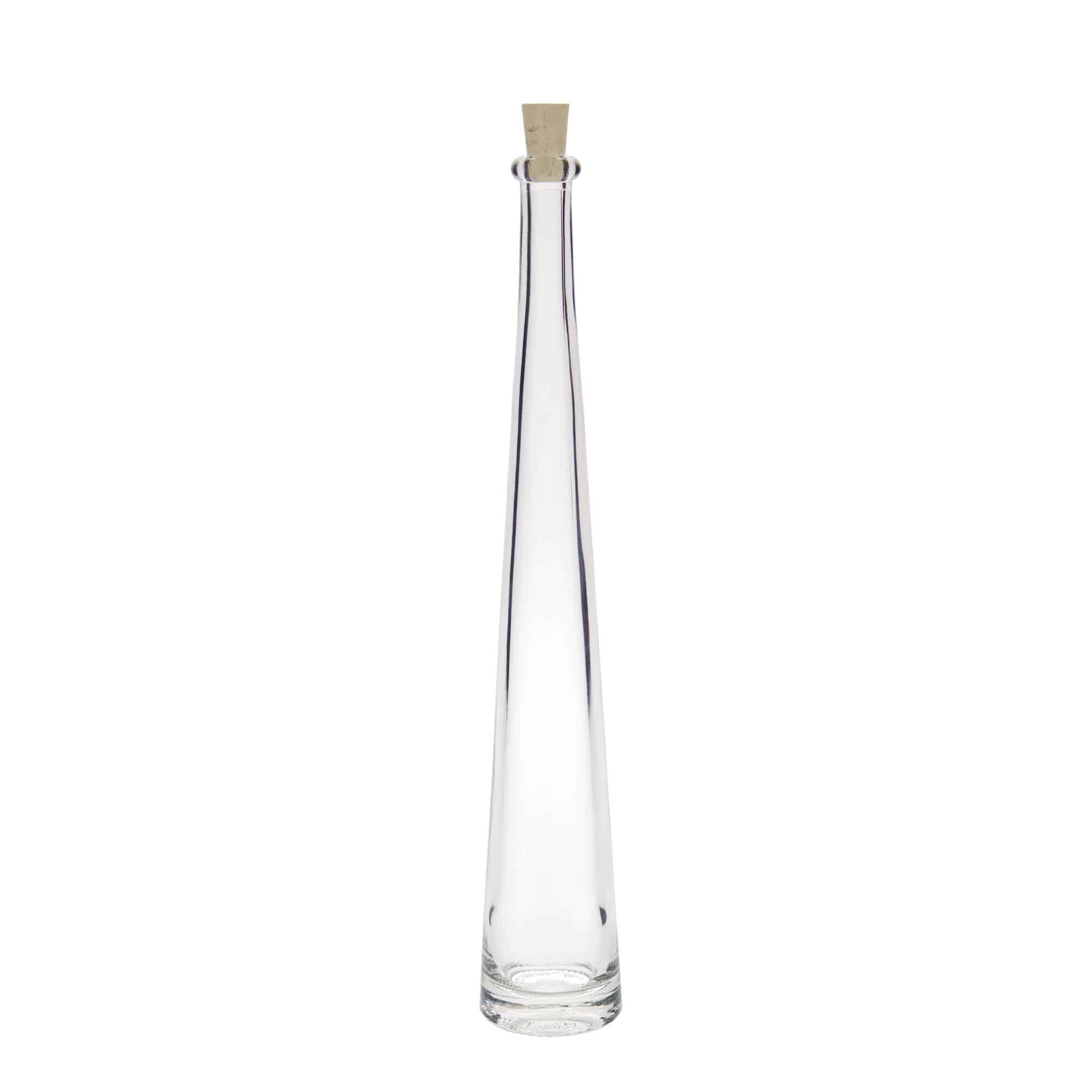 100 ml sklená fľaša „Dama Rondo“, hrdlo: korok