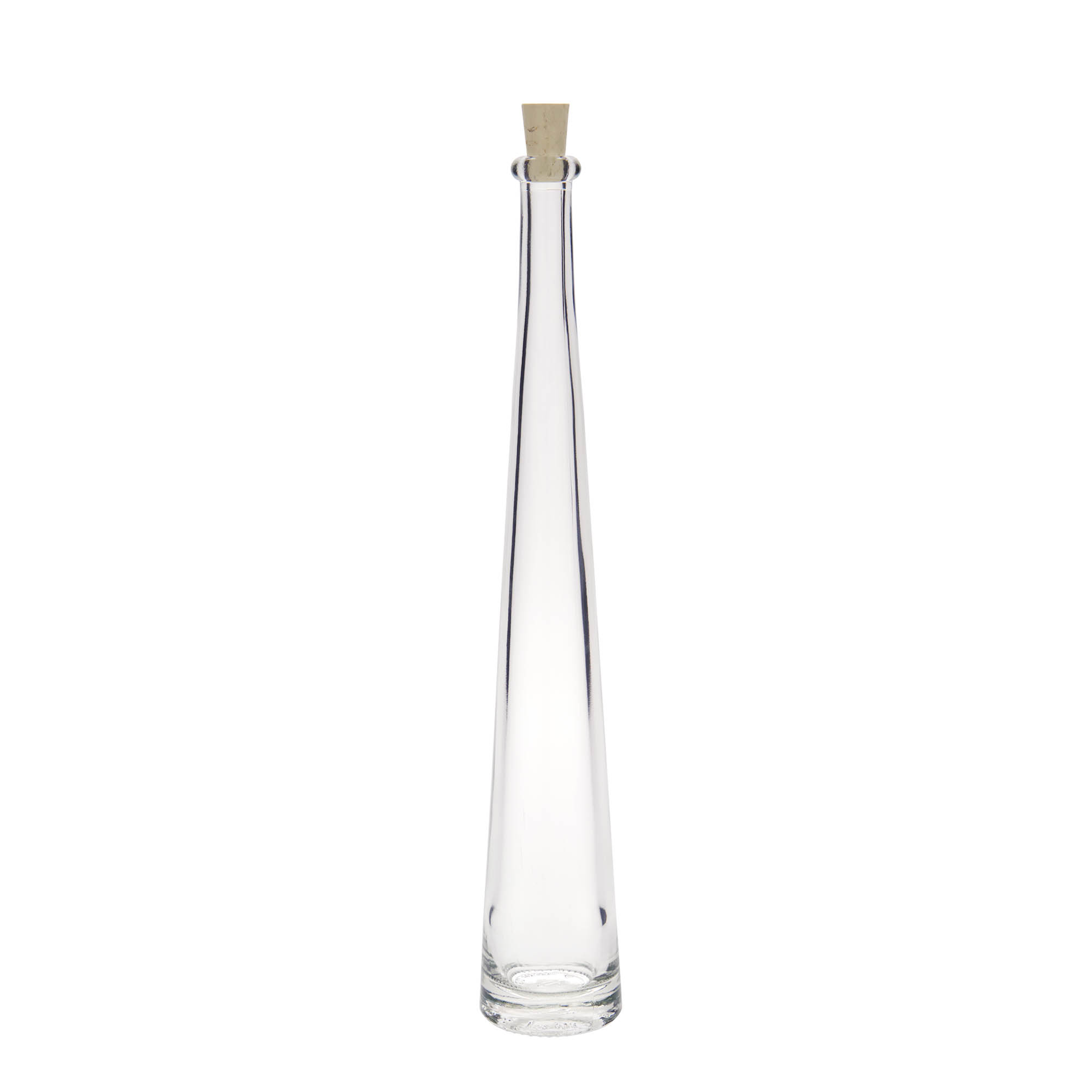 100 ml sklenená fľaša 'Dama Rondo', hrdlo: korok