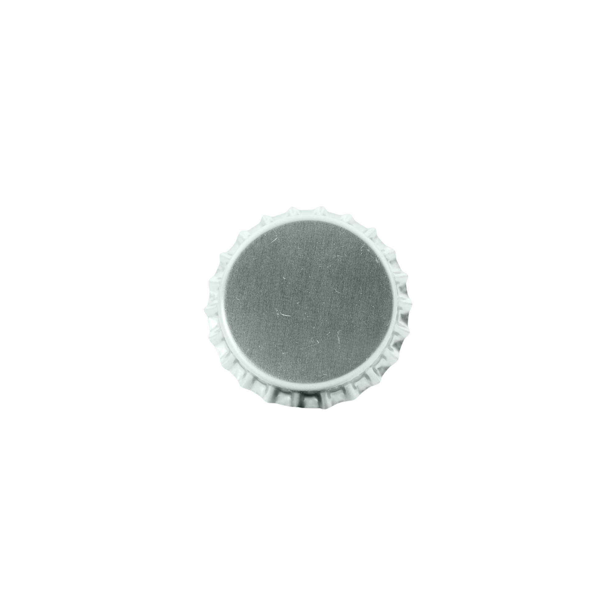 Korunkové uzávery 29 mm, kov, strieborná Korunkové uzávery 29 mm, kov, strieborná