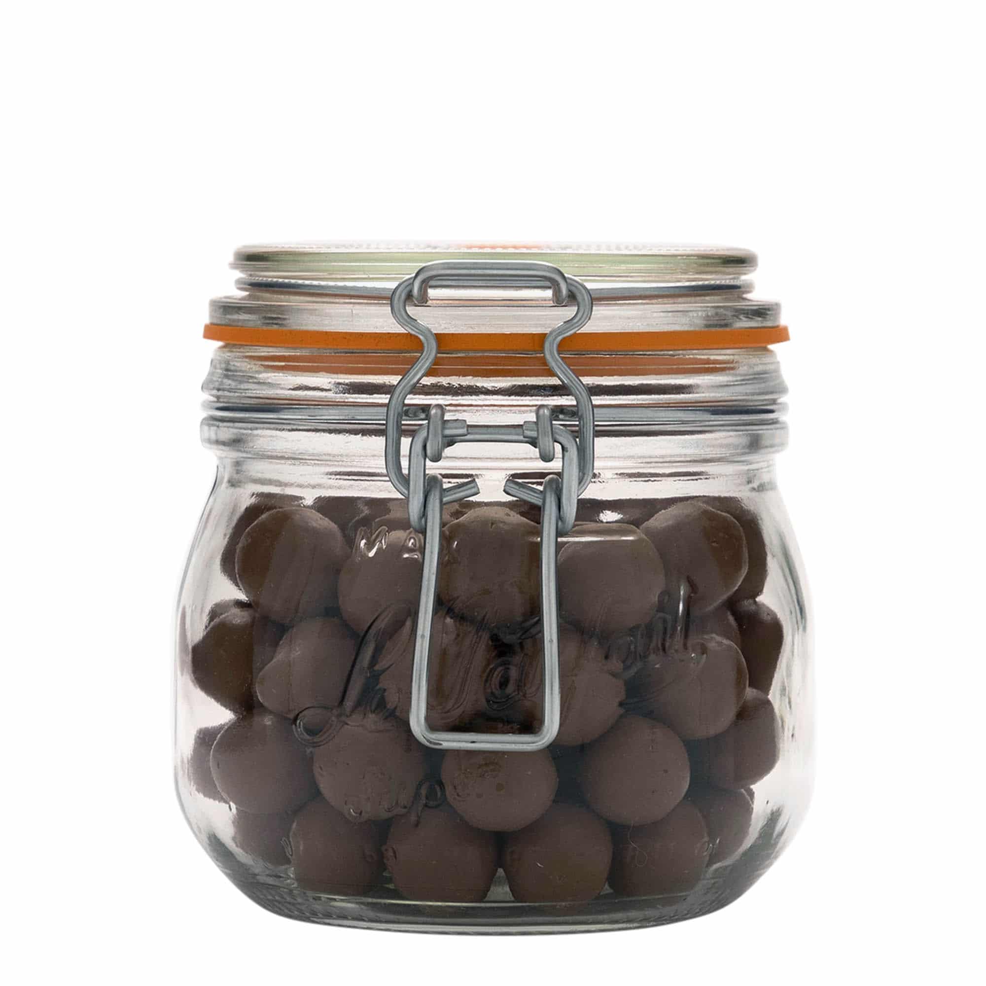 500 ml pohár so strmeňovým uzáverom „Le Parfait Super Bocal“, hrdlo: strmeňový uzáver