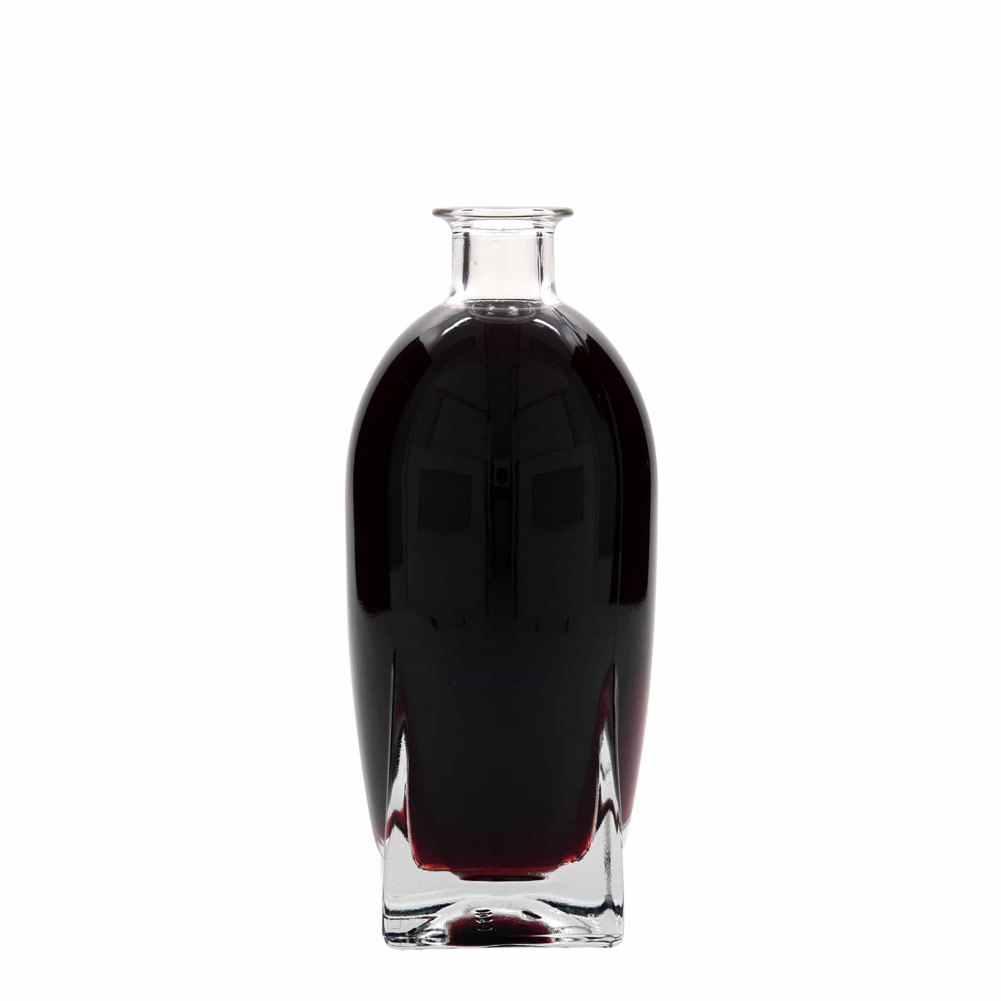 500 ml sklená fľaša „Zino“, štvorcová, hrdlo: korok
