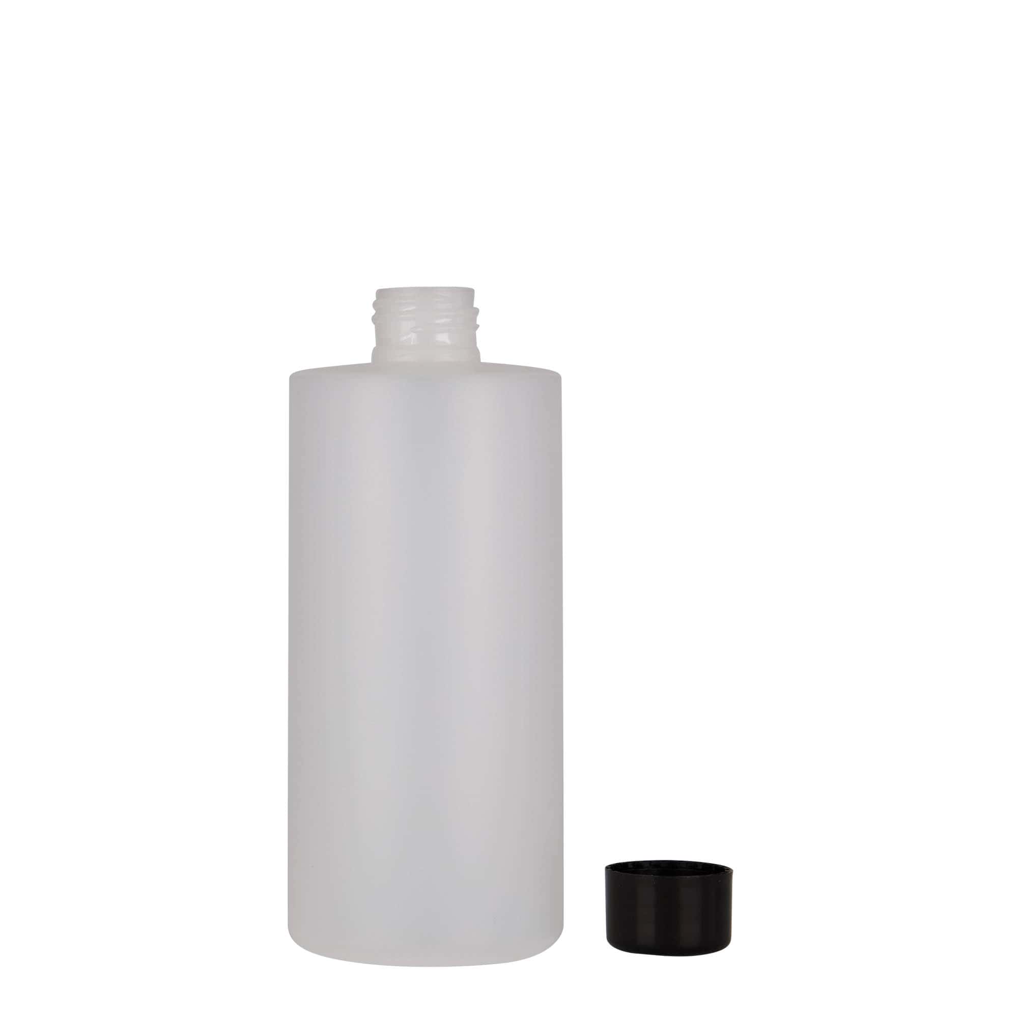 300 ml plastová fľaša „Pípa“, HDPE, biela farba, hrdlo: GPI 24/410