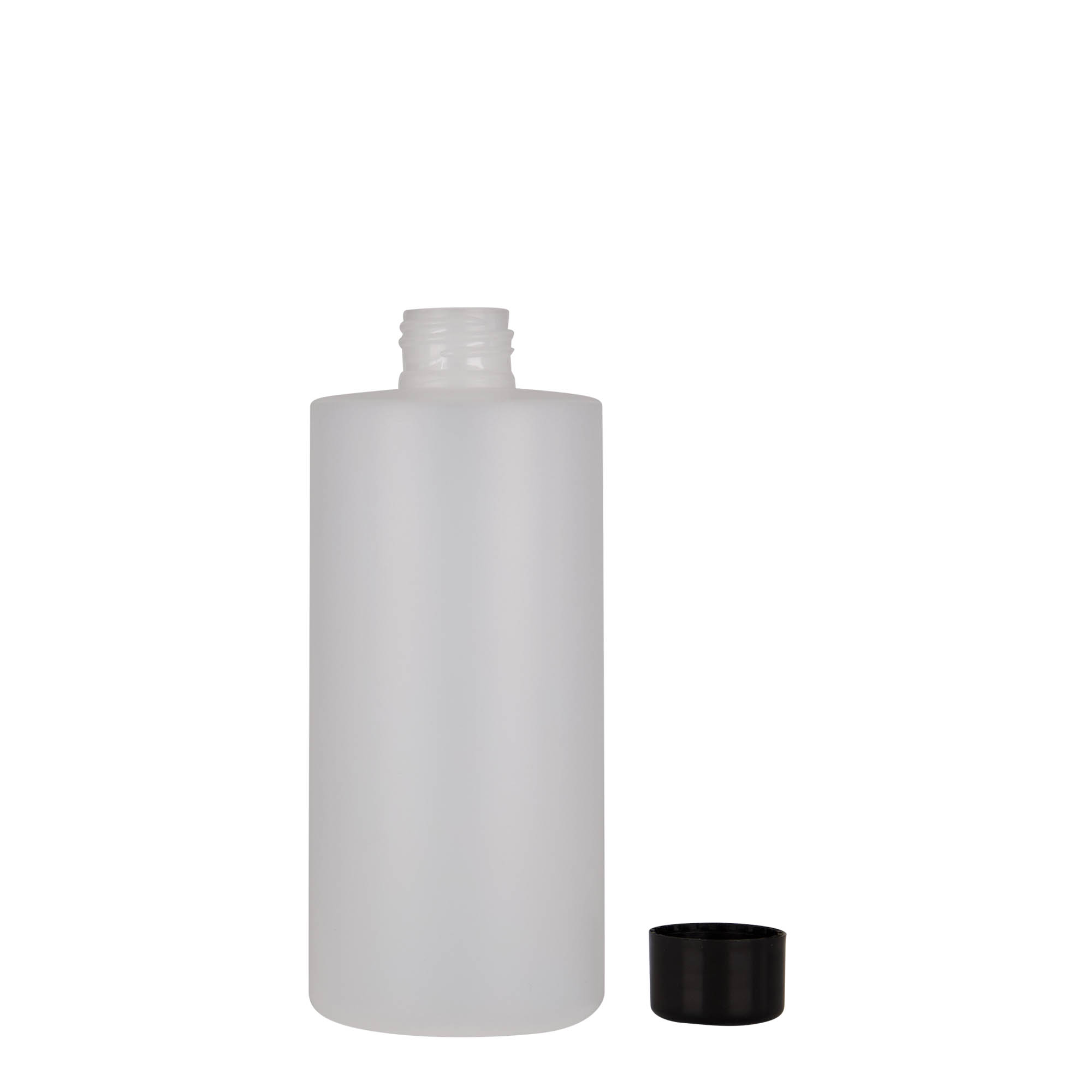 300 ml plastová fľaša 'Pipe', HDPE, biela, hrdlo: 24/410