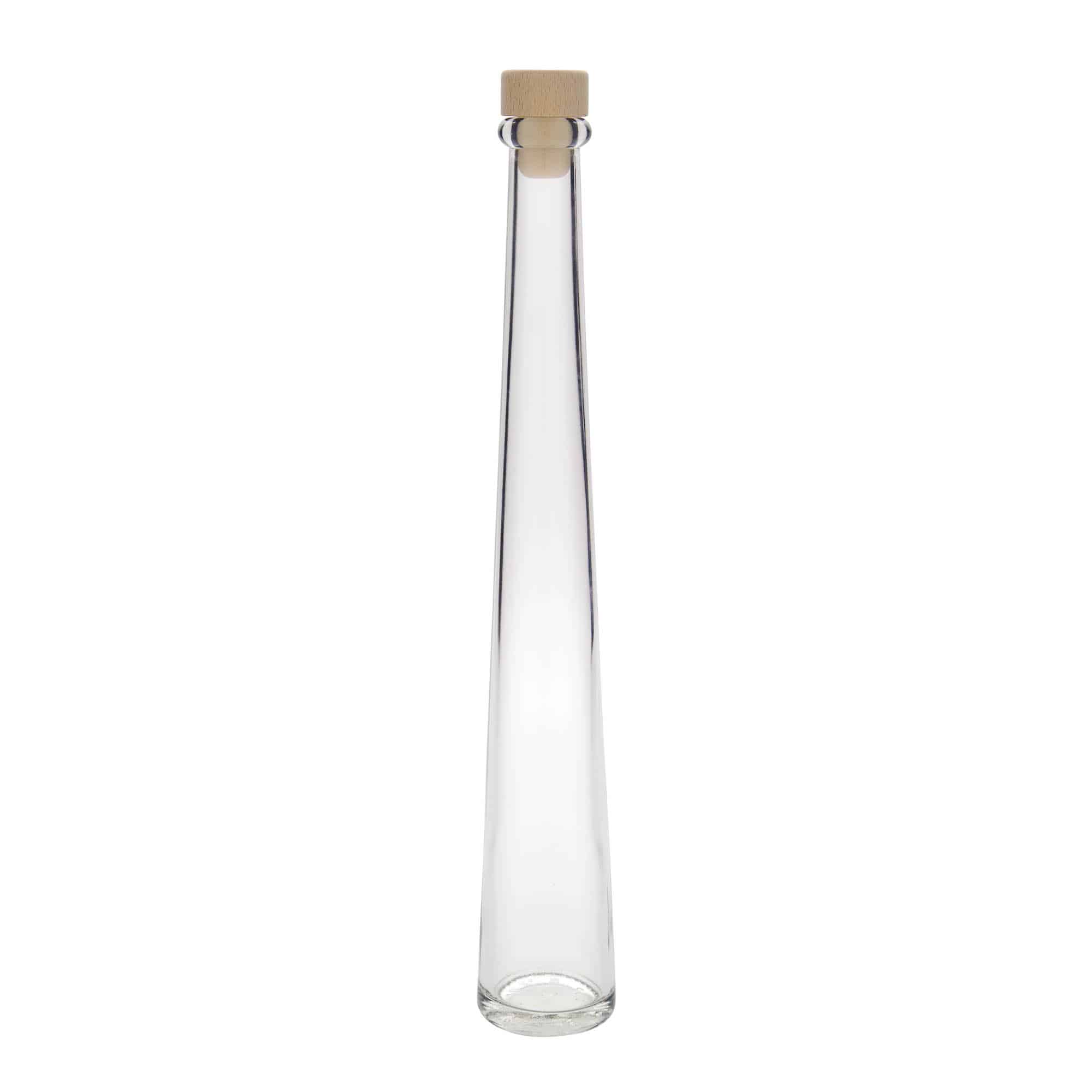 200 ml sklená fľaša „Dama Rondo“, hrdlo: korok