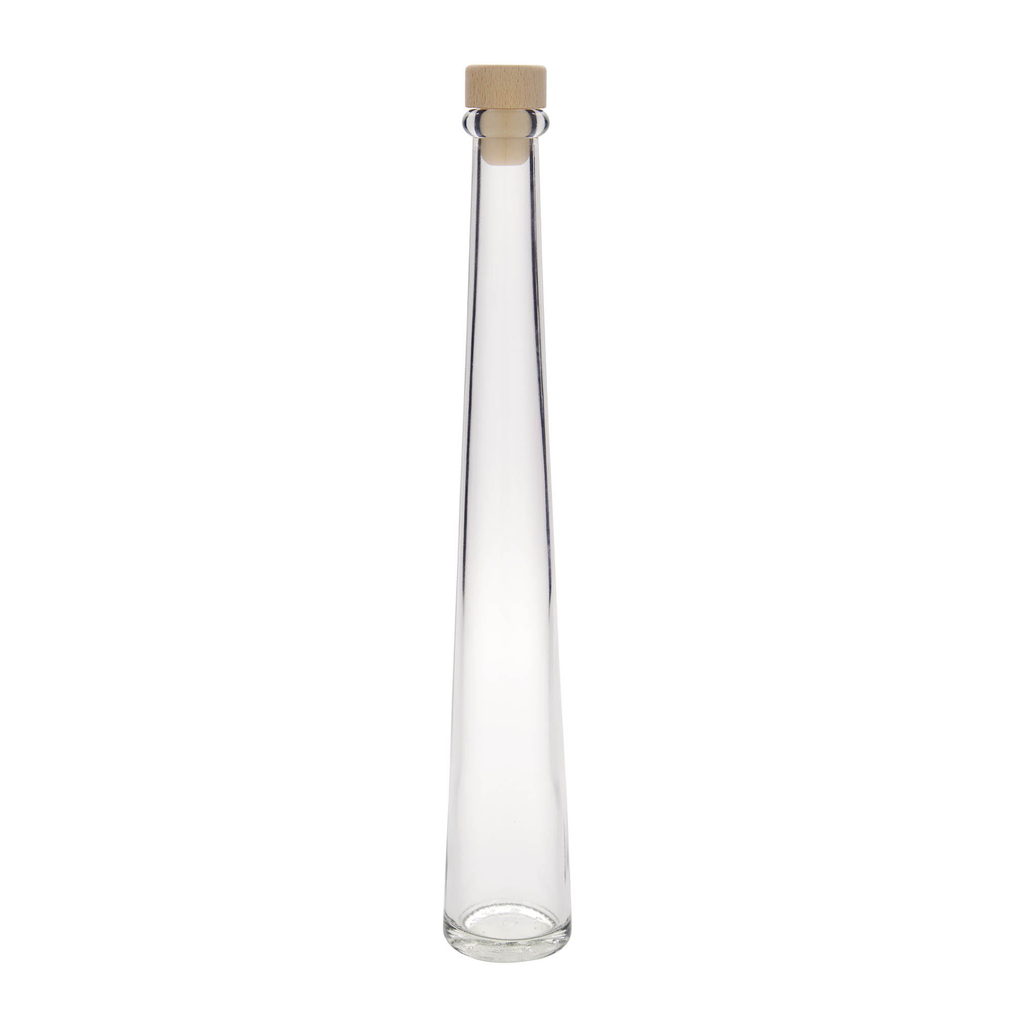 200 ml sklenená fľaša 'Dama Rondo', hrdlo: korok