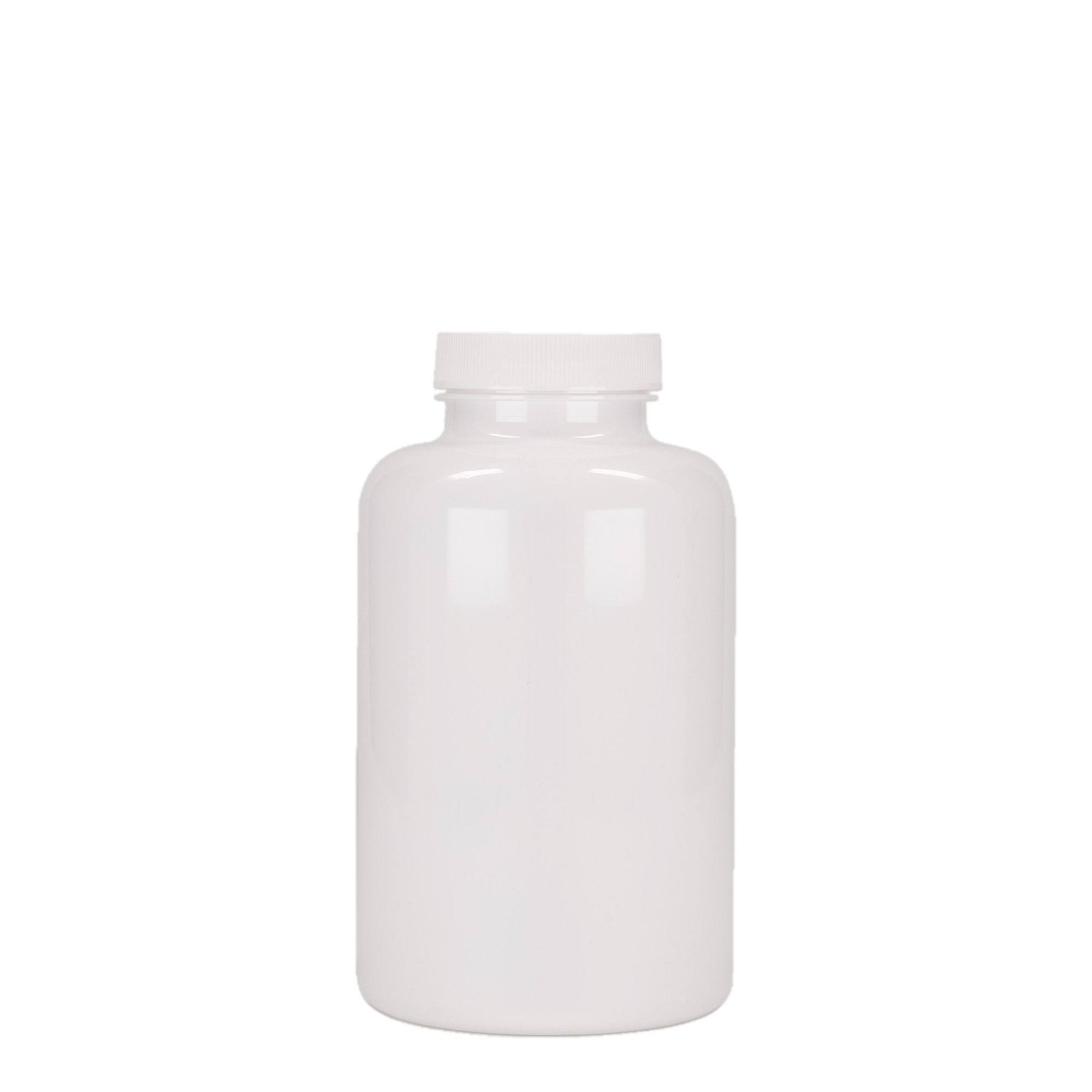 500 ml PET Packer, plast, biela farba, hrdlo: GPI 45/400