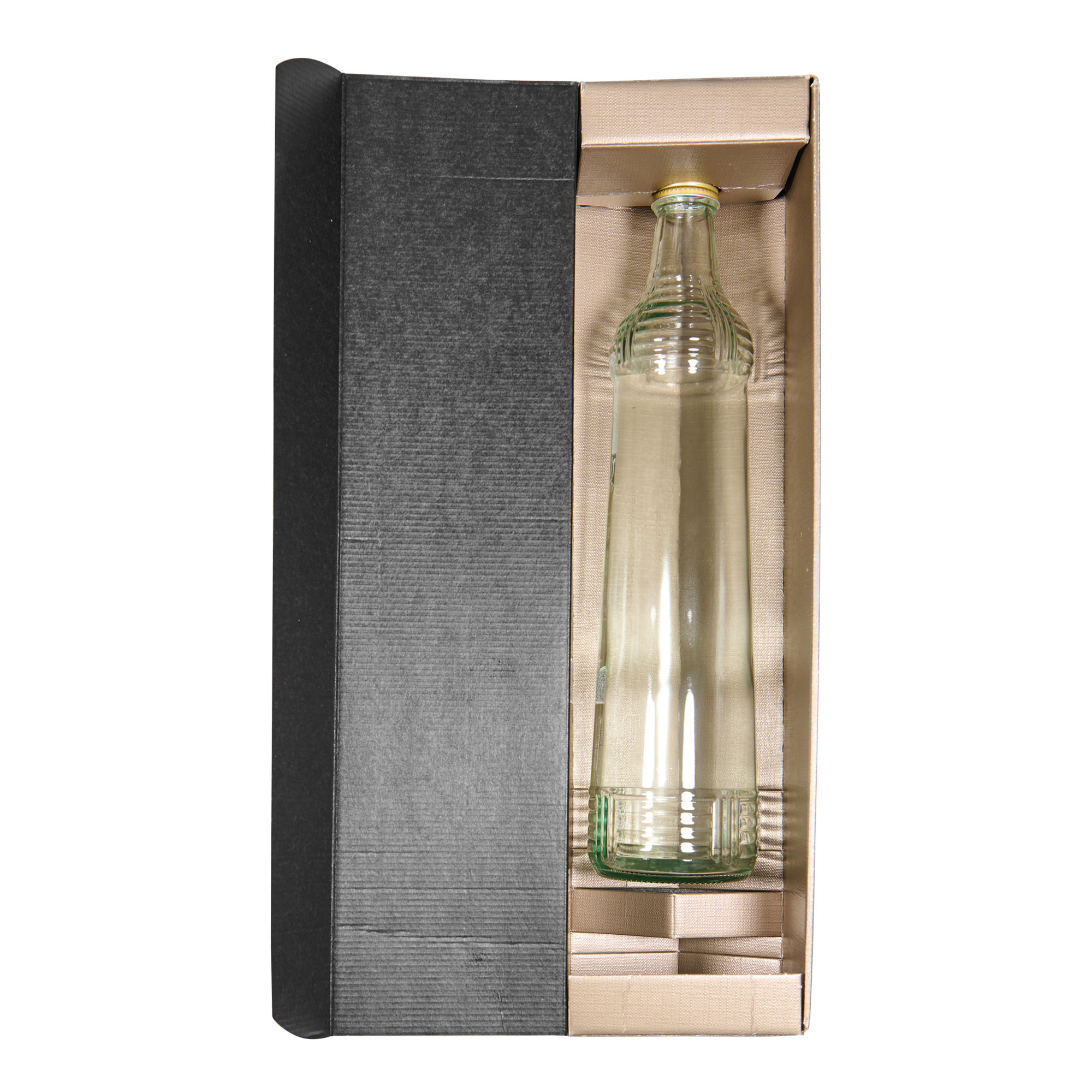 Darčeková krabička 'Metallic', obdĺžniková, kartón, šampanská