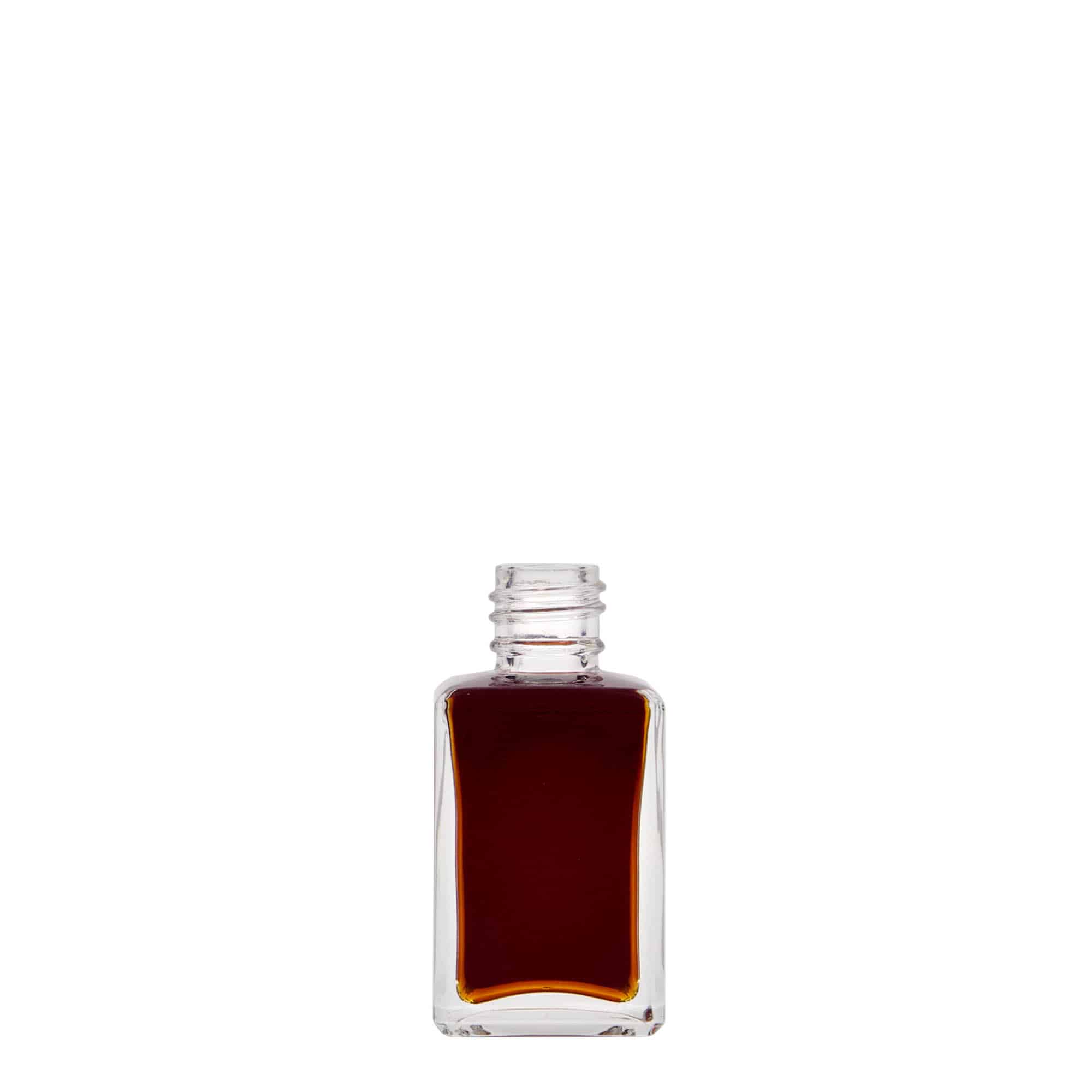30 ml sklenená fľaša 'Tamme', štvorcová, hrdlo: PP 18 30 ml sklenená fľaša 'Tamme', štvorcová, hrdlo: PP 18