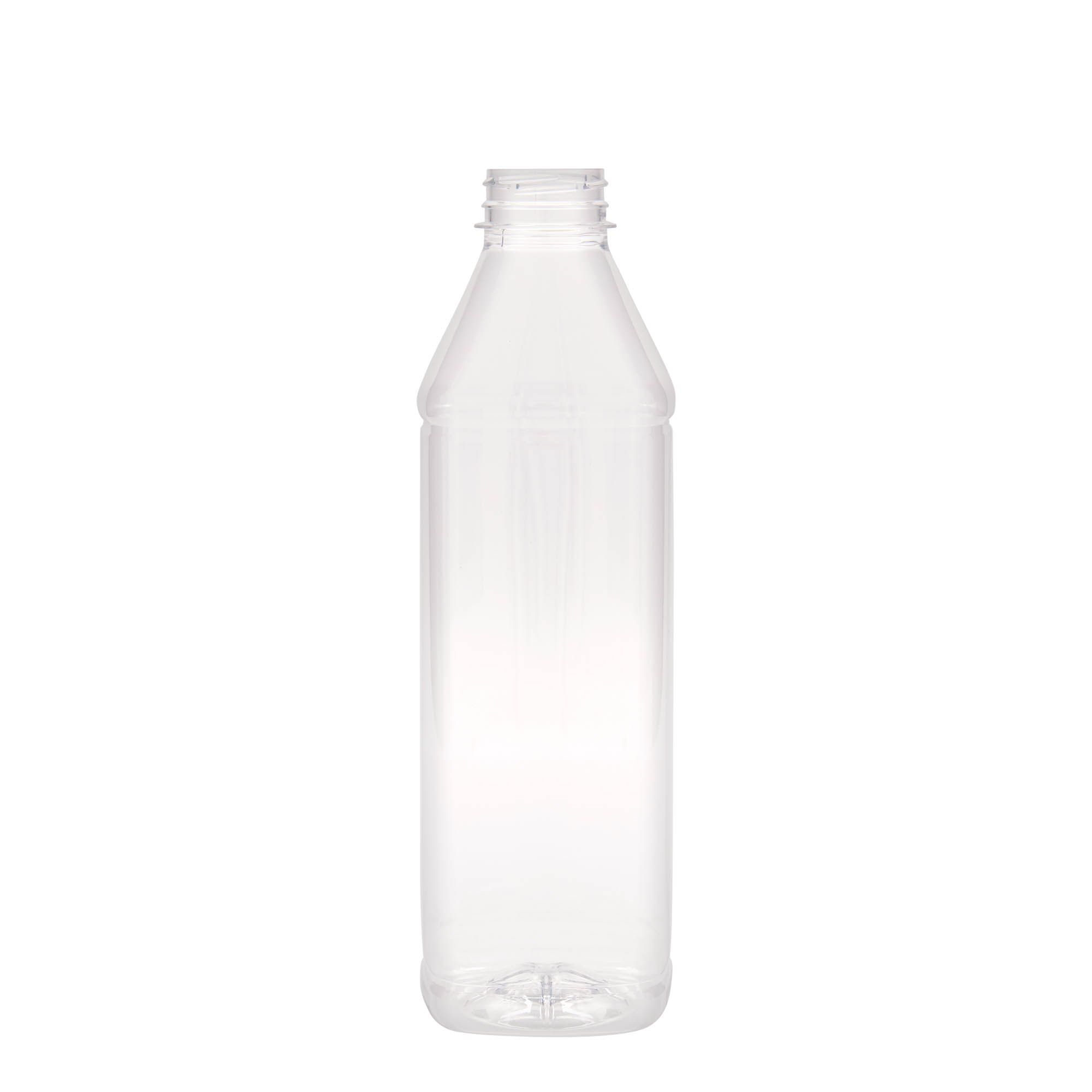 1 000 ml PET fľaša „Milk and Juice Carré“, štvorcová, plast, hrdlo: 38 mm 1 000 ml PET fľaša „Milk and Juice Carré“, štvorcová, plast, hrdlo: 38 mm