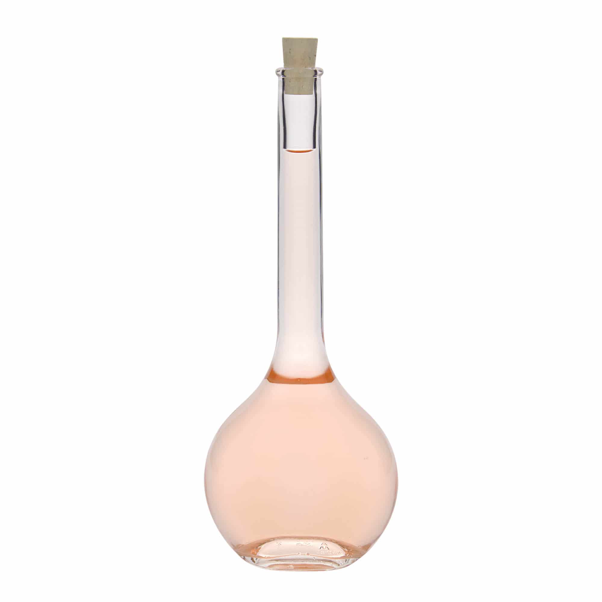 500 ml sklená fľaša „Contessa“, oválna, hrdlo: korok