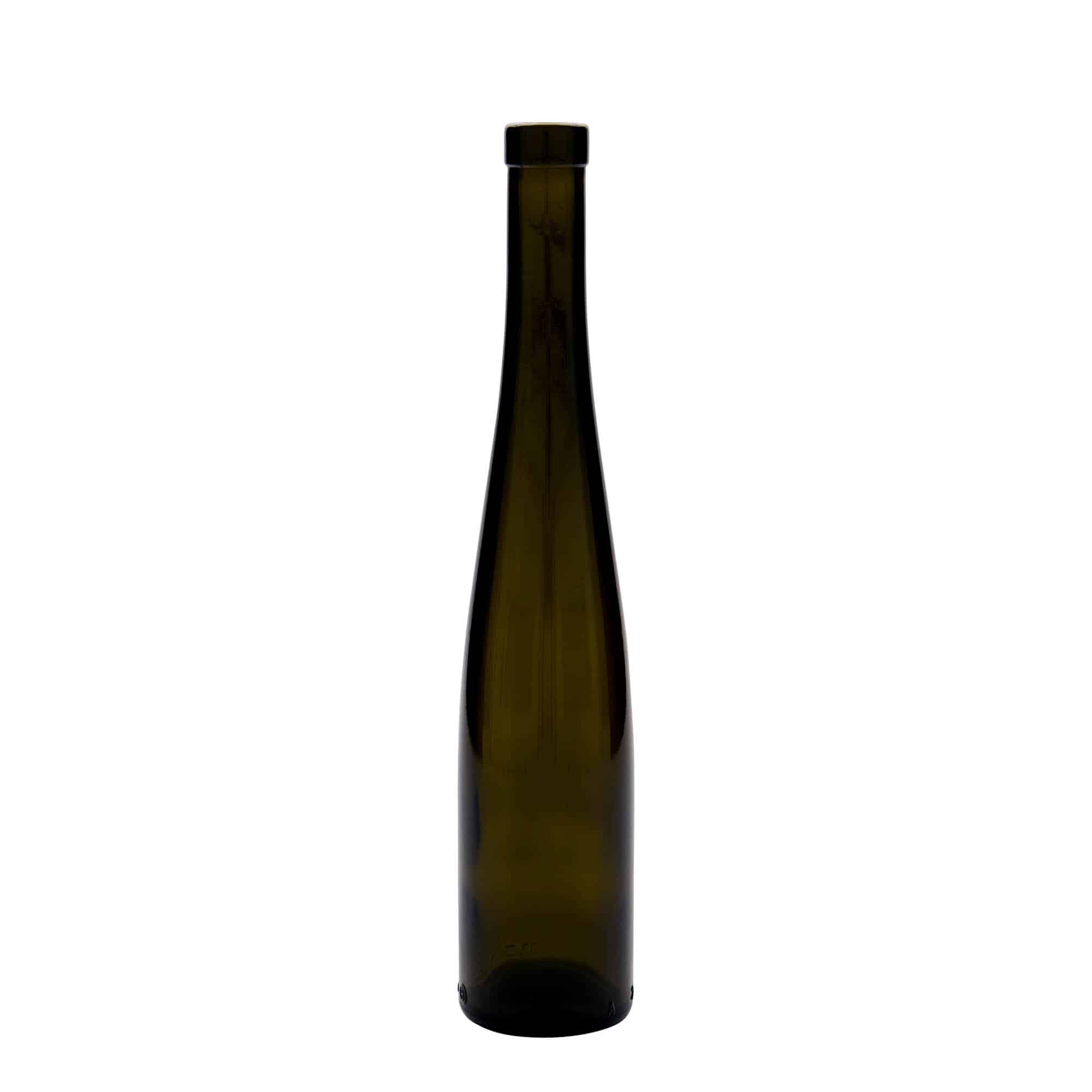 375 ml sklená fľaša „Fľaša na víno“, antická zelená farba, hrdlo: korok 375 ml sklená fľaša „Fľaša na víno“, antická zelená farba, hrdlo: korok