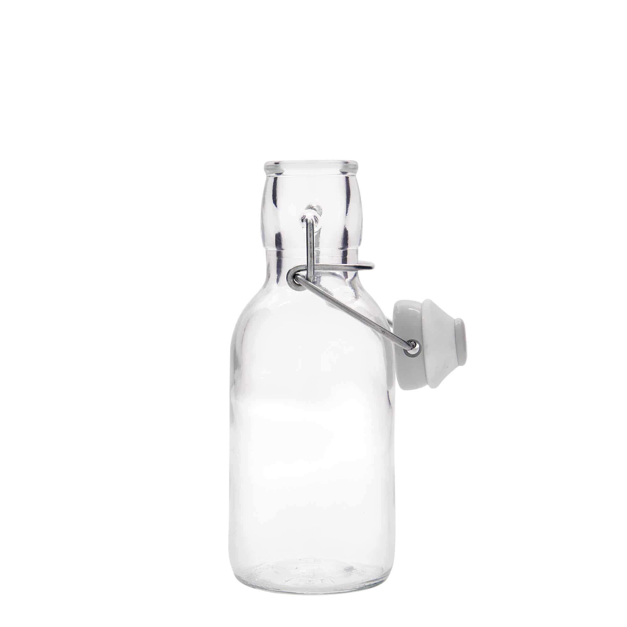 250 ml sklená fľaša „Emilia“, hrdlo: strmeňový uzáver