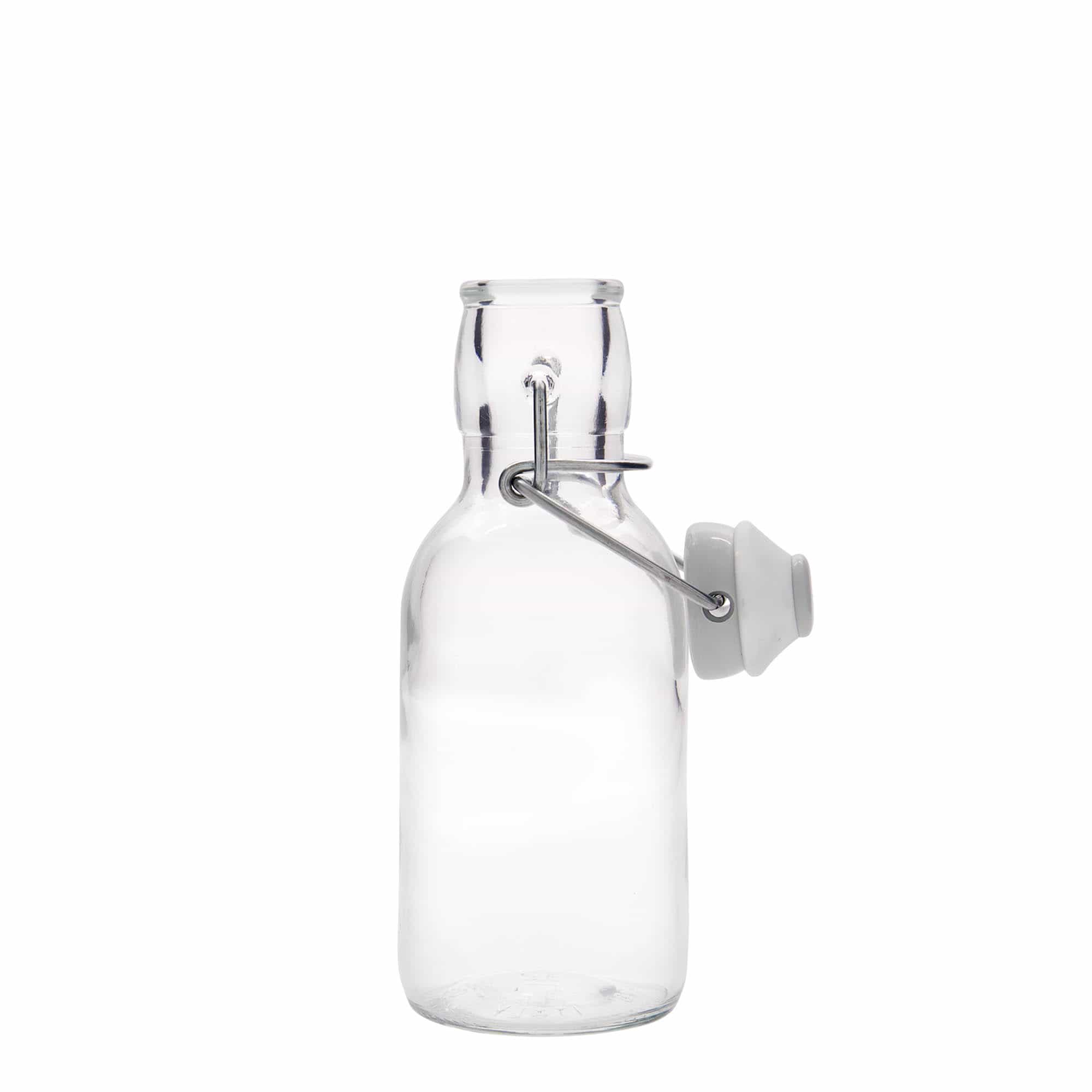 250 ml sklenená fľaša 'Emilia', hrdlo: uzáver s pákou