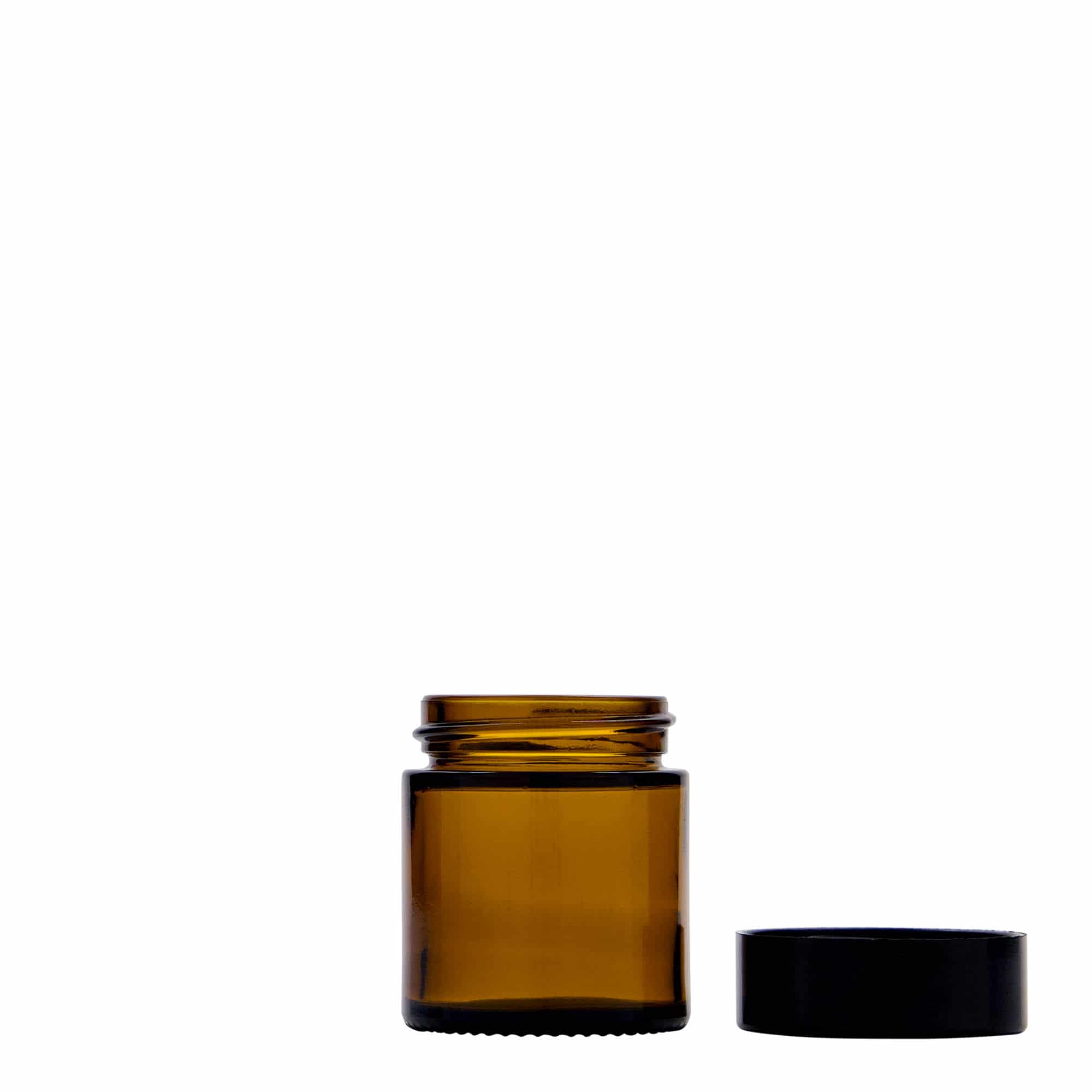 30 ml téglik 'Brown Line', sklo, hnedý, hrdlo: závitové uzáver