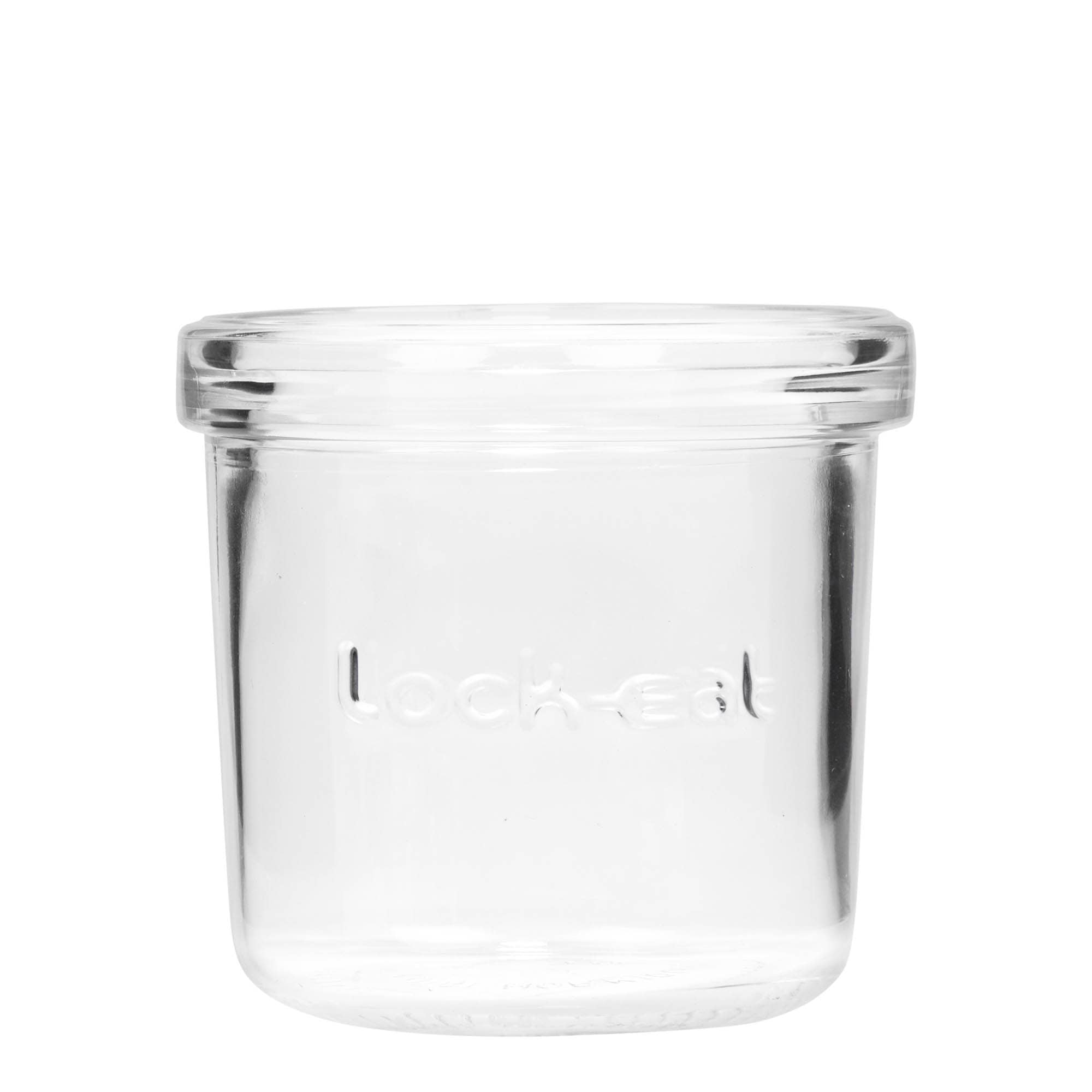 200 ml pohár so strmeňovým uzáverom „Lock-Eat“, hrdlo: strmeňový uzáver