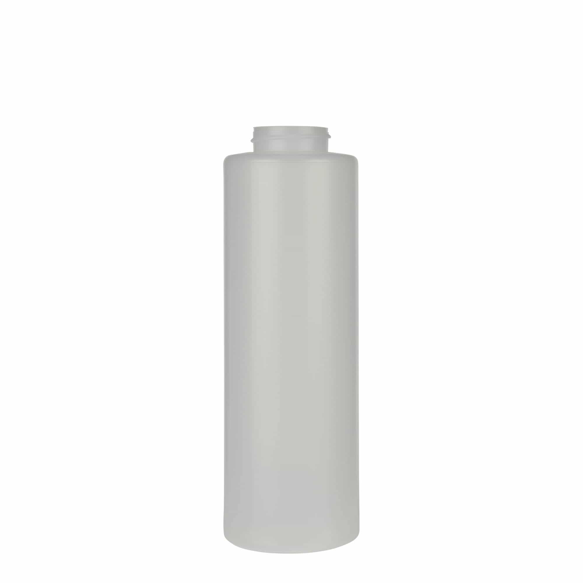 500 ml fľaša na omáčku, LDPE plast, prírodná farba, hrdlo: GPI 38/400 500 ml fľaša na omáčku, LDPE plast, prírodná farba, hrdlo: GPI 38/400