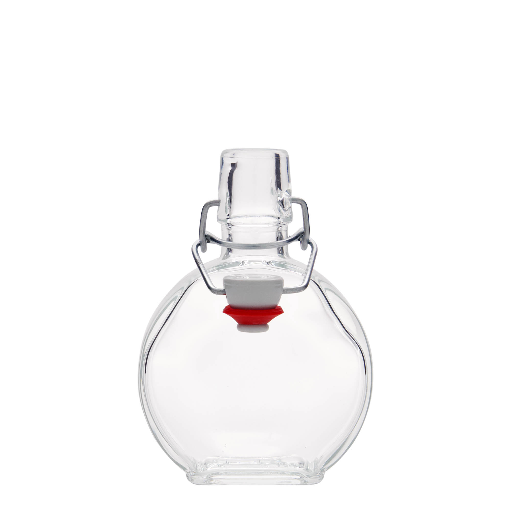 200 ml sklenená fľaša 'Sensatione', obdĺžniková, hrdlo: uzáver s pántom 200 ml sklenená fľaša 'Sensatione', obdĺžniková, hrdlo: uzáver s pántom
